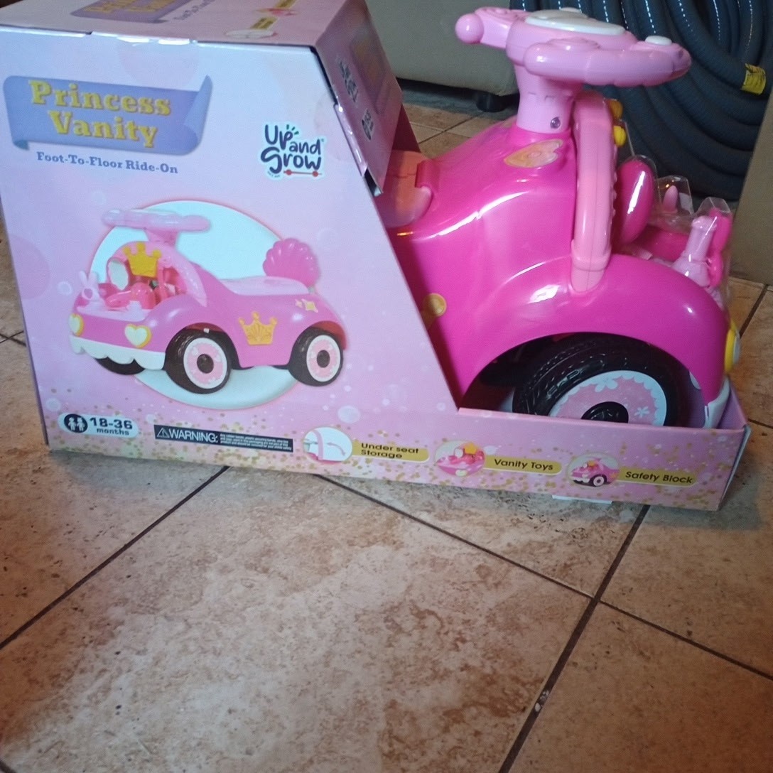 Up And Grow Foot 2 Floor Ride On Princess Vanity & My Bake Shop(Sold Separately)
