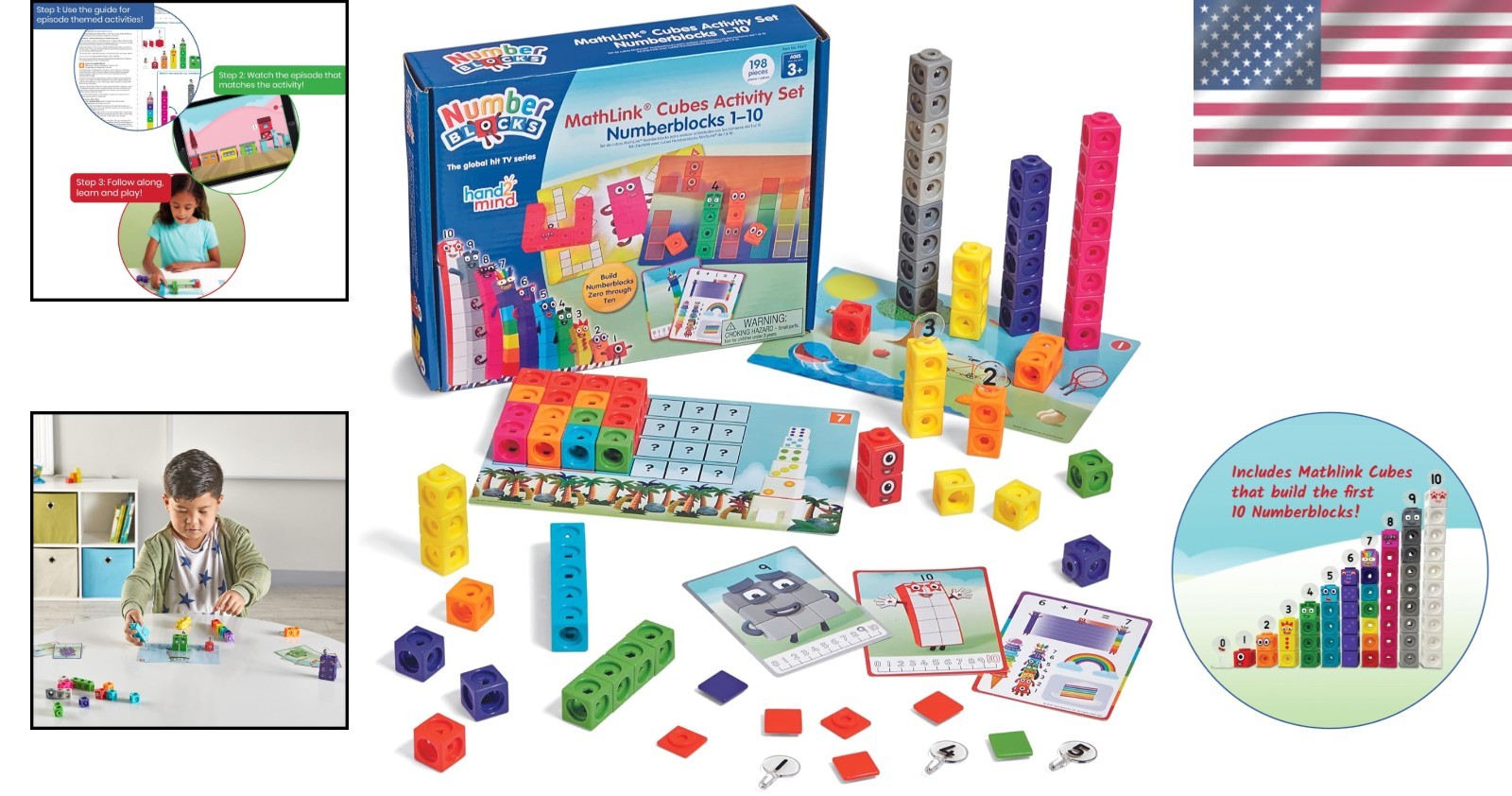 Officially Licensed MathLink Numberblocks 1-10 Activity Set-~