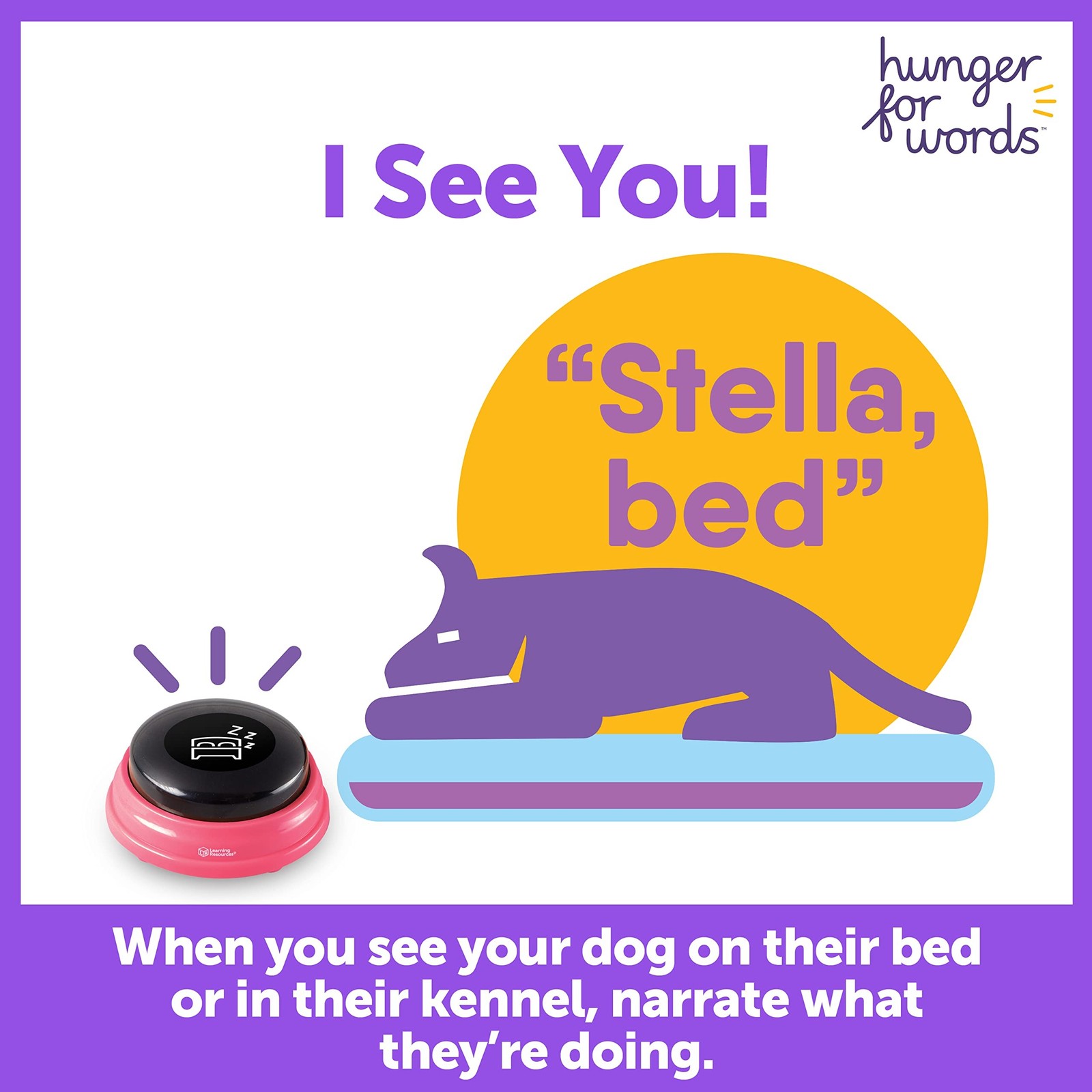 Hunger For Words Talking Pet Next Words Locations – 3 Piece Set of Recordable…