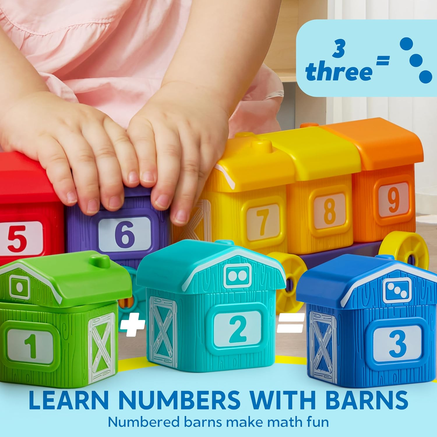 Learning Toy for Toddlers 1 2 3 Years Old, Counting, Matching & Sorting Montesso