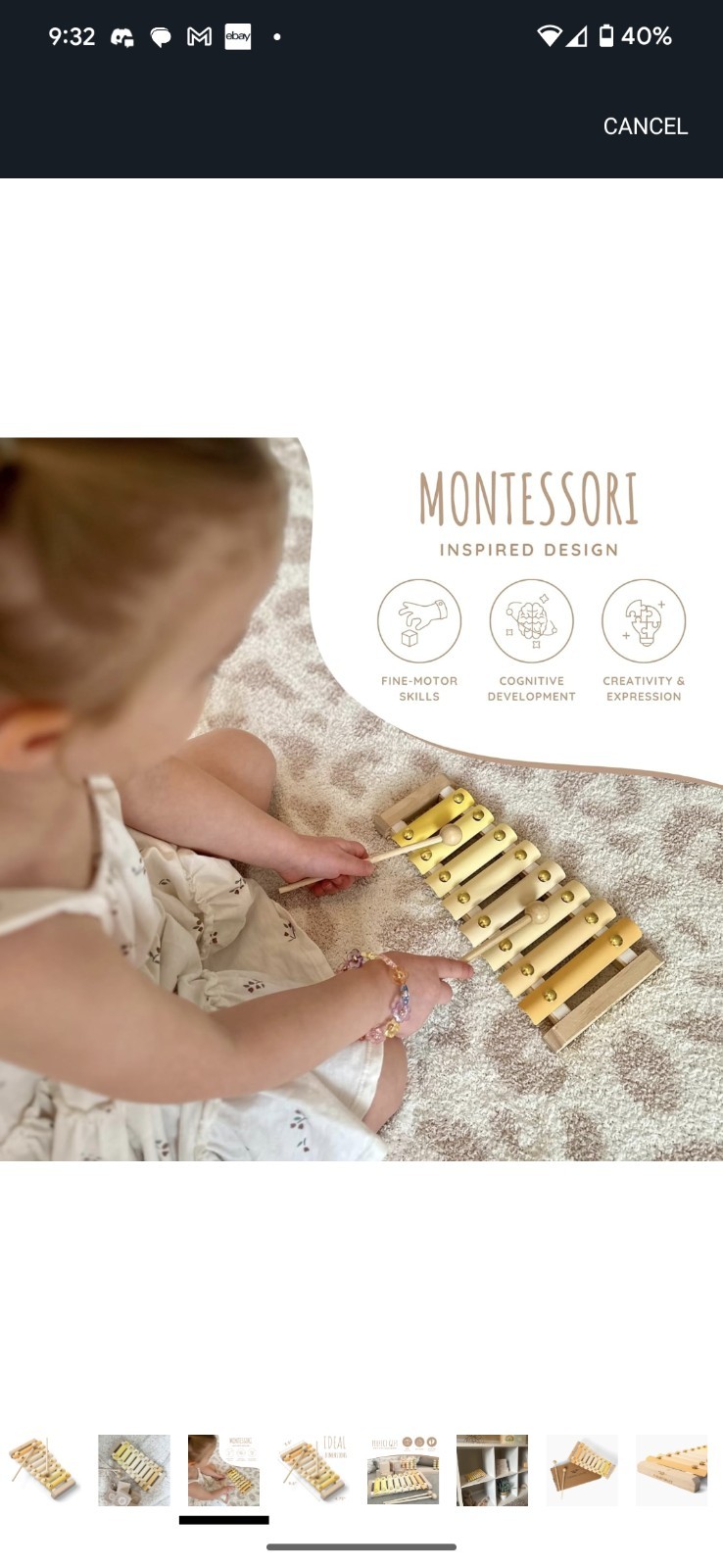 Addy&Oakley Neutral Xylophone – Gender Neutral Baby Toy – Montessori Wooden…
