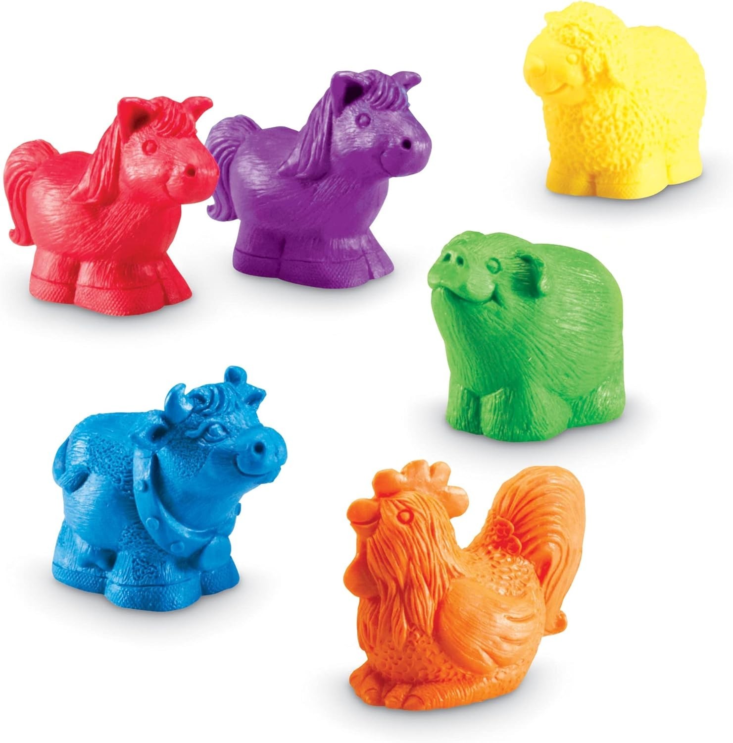 Multi-Color Jumbo Farm Counters – 30 Piece Educational Toy for Imaginative Play