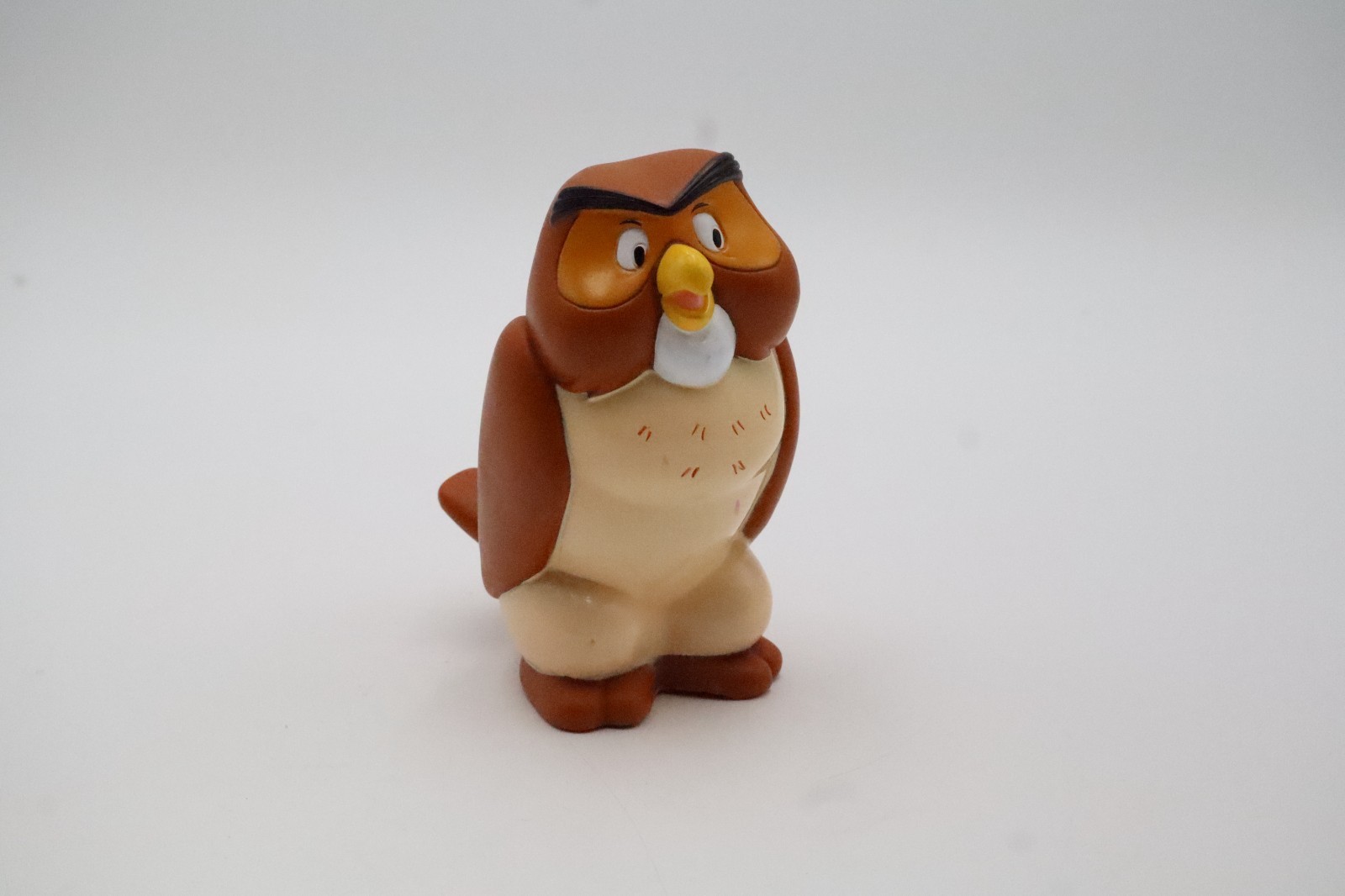 Disney Winnie The Pooh Owl Brown Bird Bath Toy Figure PVC Rubber