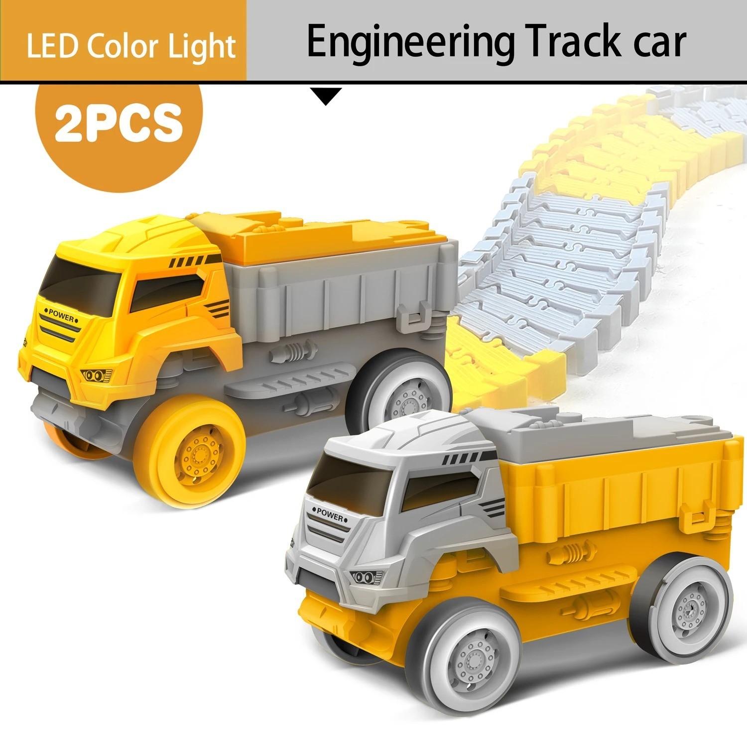 Kids Electric Flexible Track Toy Car Engineering Train Educational Birthday Gift