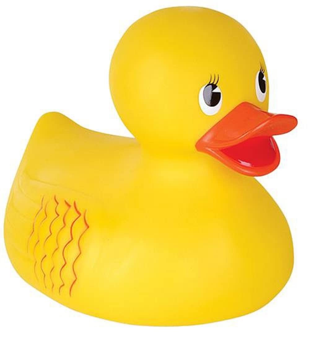 Zugar Land Jumbo Classic Yellow Rubber Ducky (10.5″) Makes Small,