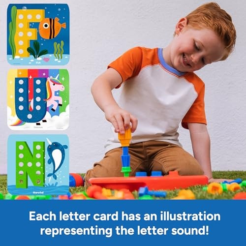 ABCs & 123s – Building Construction Toys for Toddlers & Kids