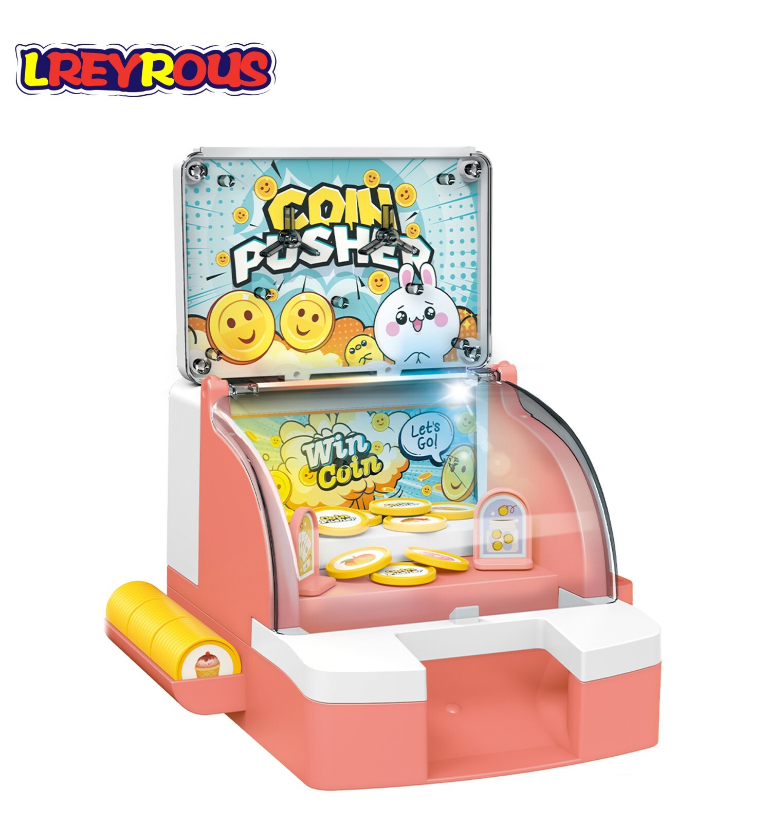 Children’s Game Machine Mini Vending Machine Electric Coin Pushing Machine Toy