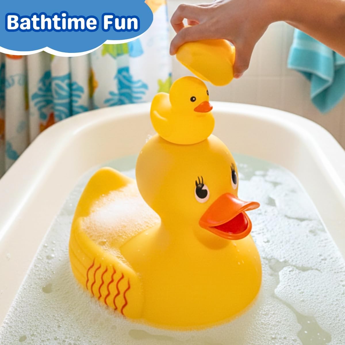 ArtCreativity 10″ Jumbo Rubber Duck 4 inches x 8 x 2 inches, Yellow