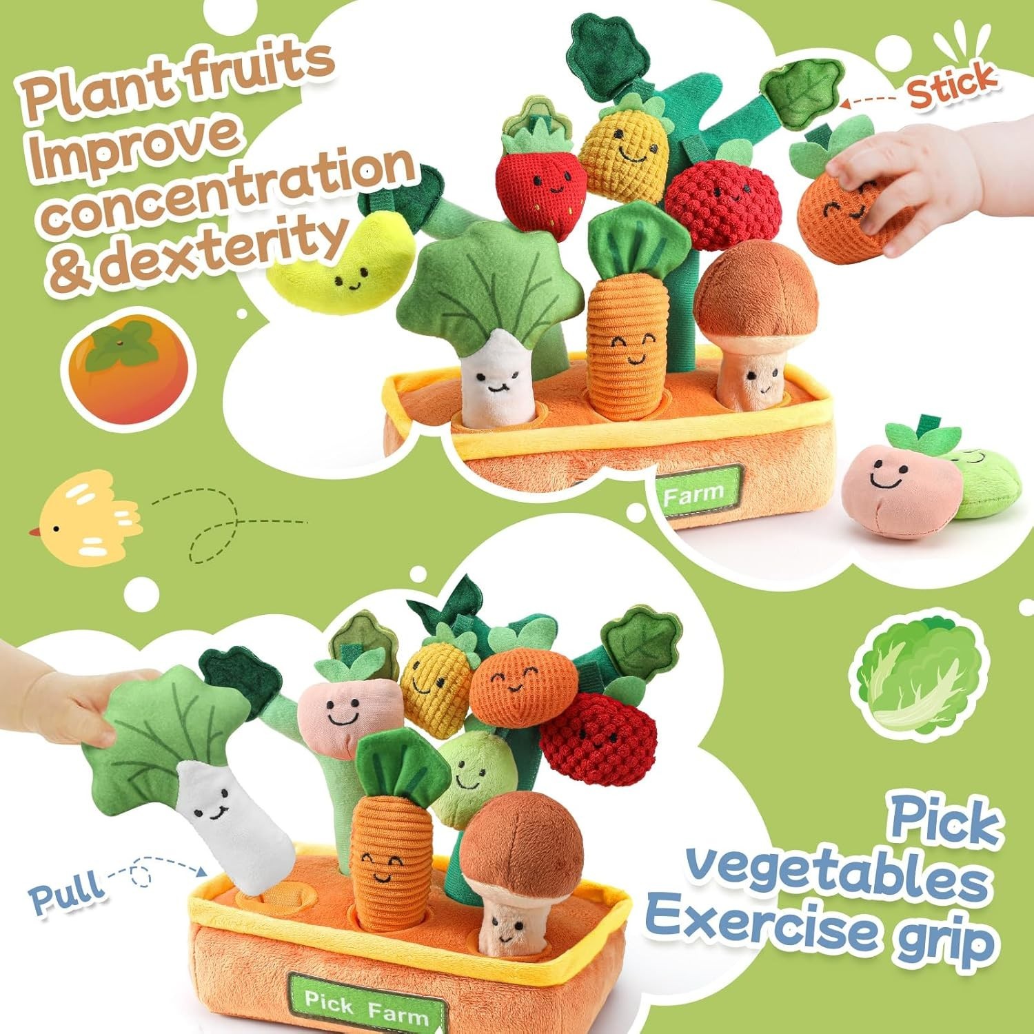 Baby Montessori Sorting Toys,Sensory Crinkle Toys Shape Sorter Game for Babies