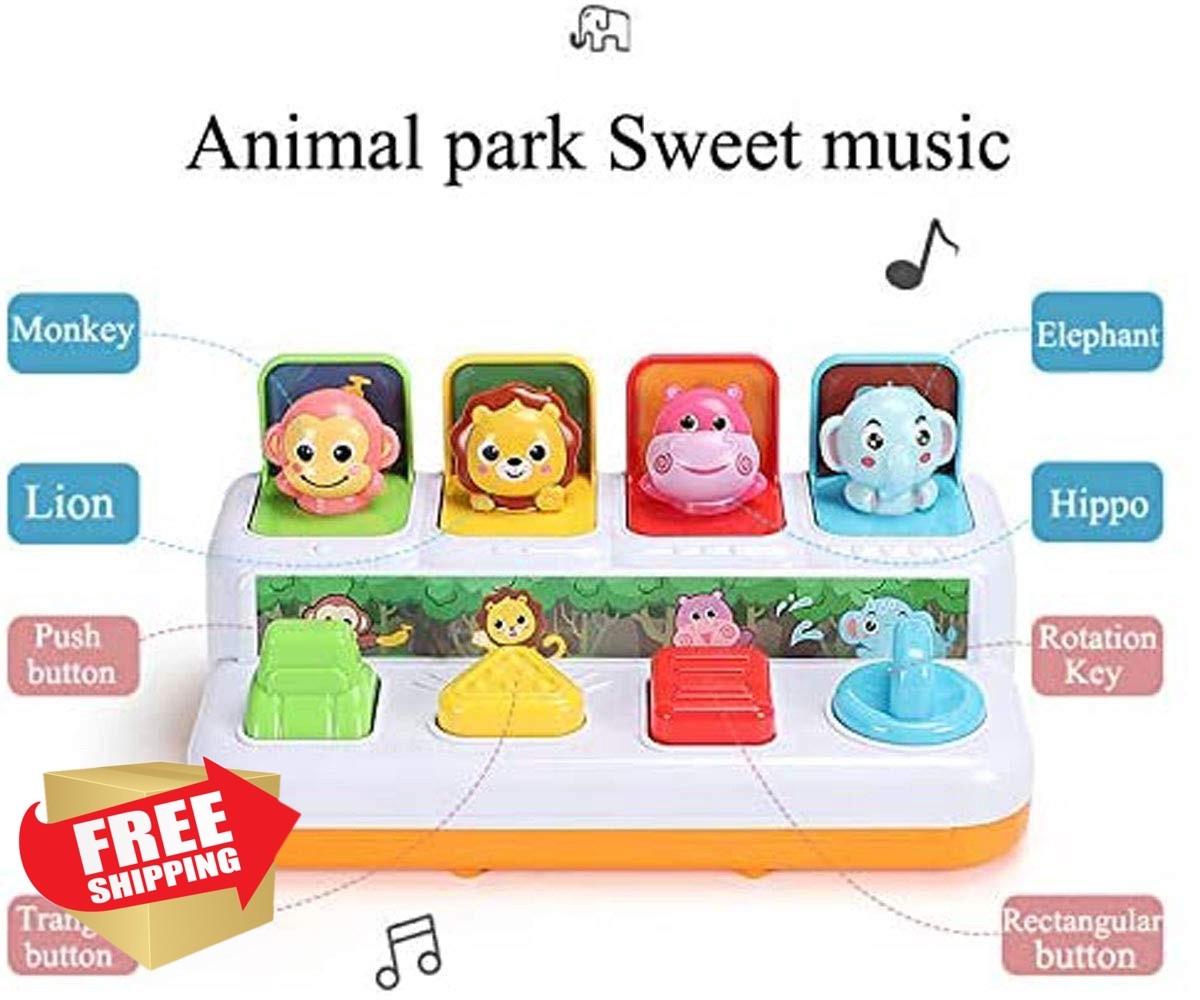 YMDLY Toys Animal Park Music Pop Up Toy 7mo+
