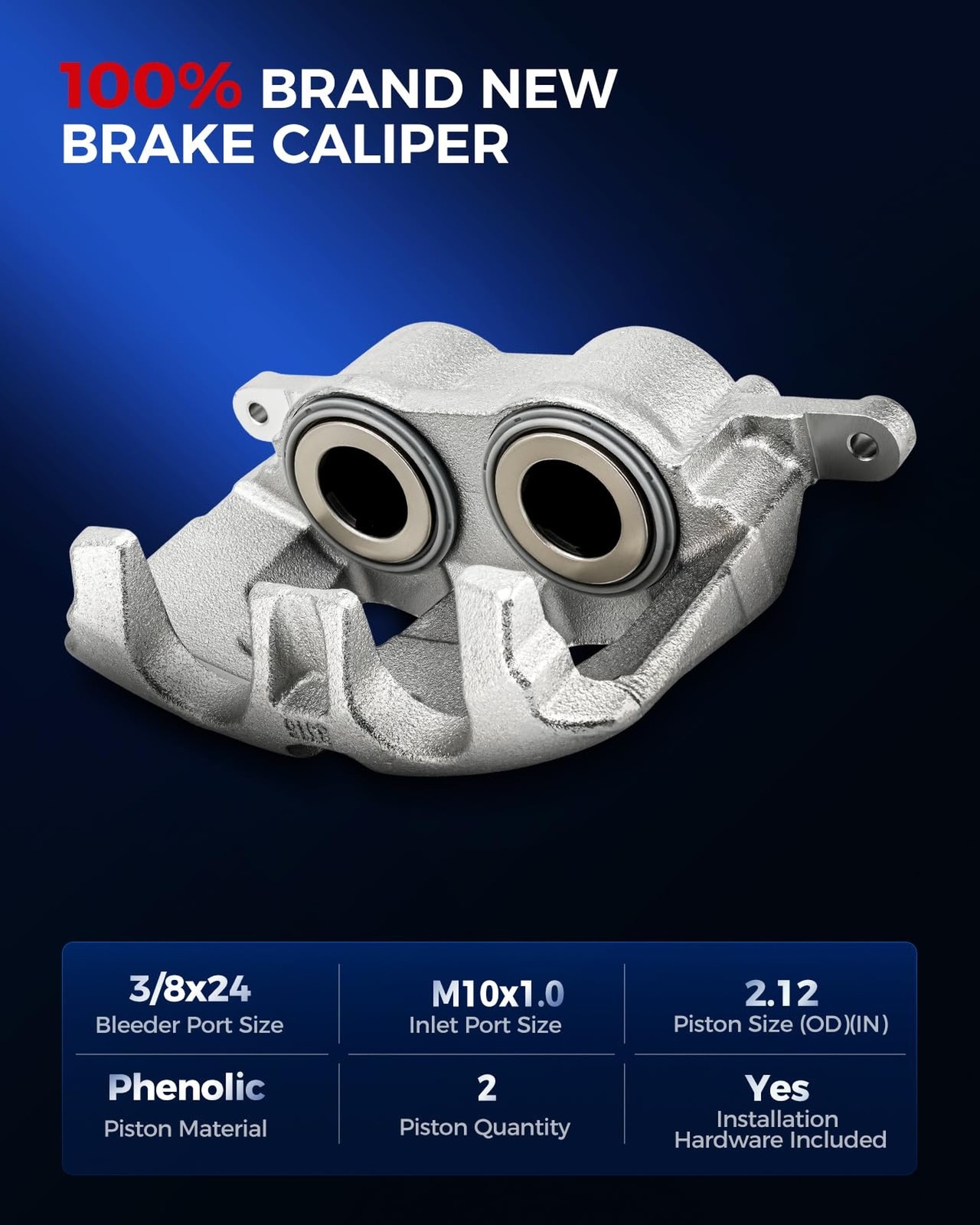 KAX Front Left & Right Disc Brake Caliper Assembly Fits for Ford F-150 2012 2…
