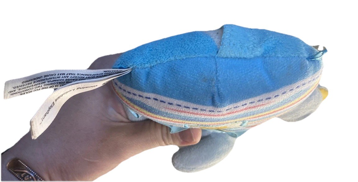 Vtech Glowing Lullabies Elephant Blue Soft Plush Soother Color Changing