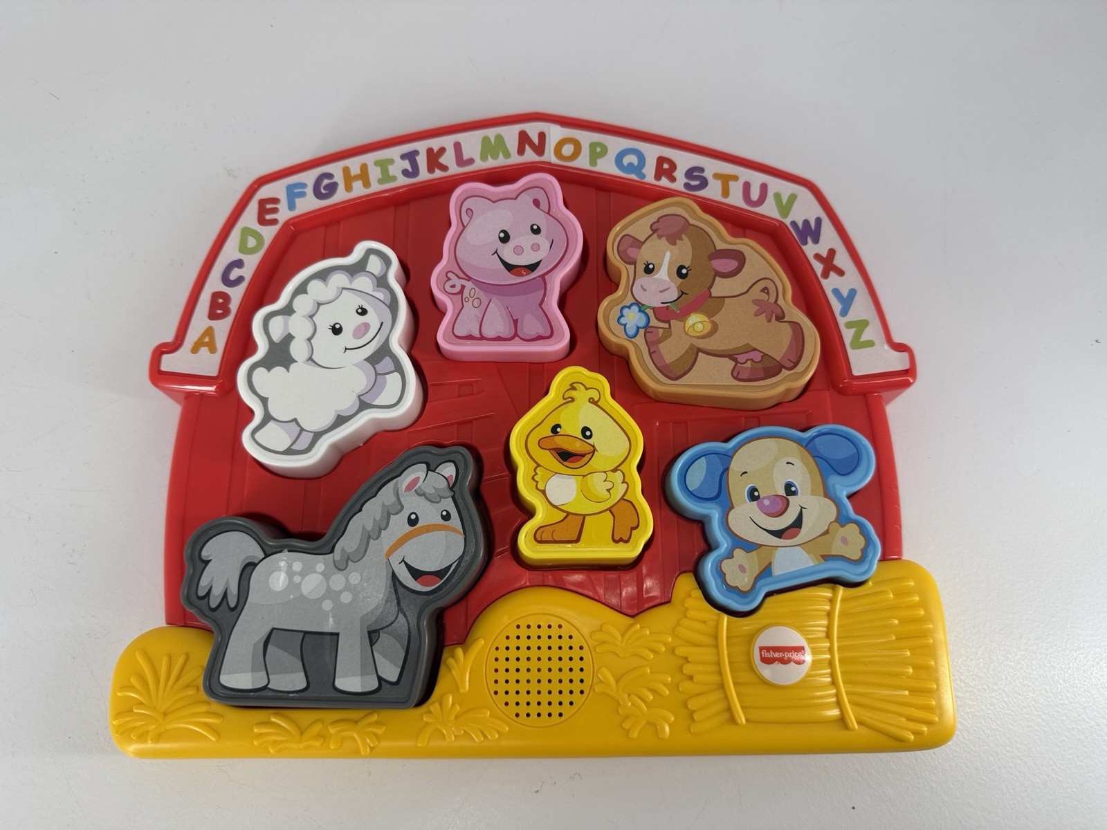 2014 Fisher Price Laugh & Learn Farm Sounds/Shapes Puzzle