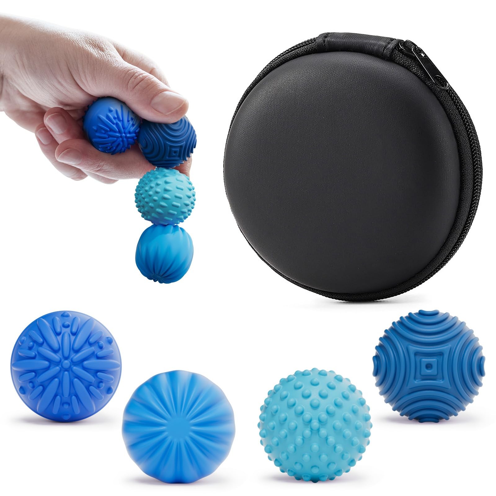 Silicone Magnetic Balls for Adults & Teens,4PCS Sensory Toys for Autism ADHD …