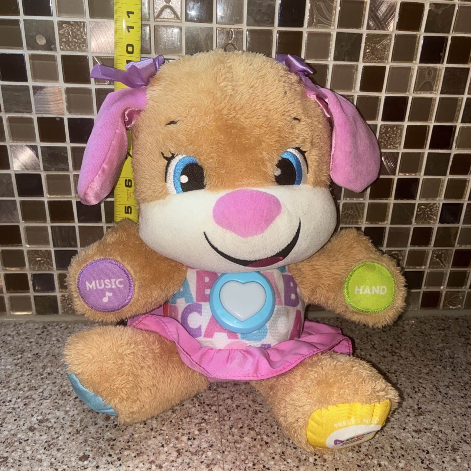 Fisher-Price – Laugh & Learn Smart Stages Sis Plush Toy – Brown
