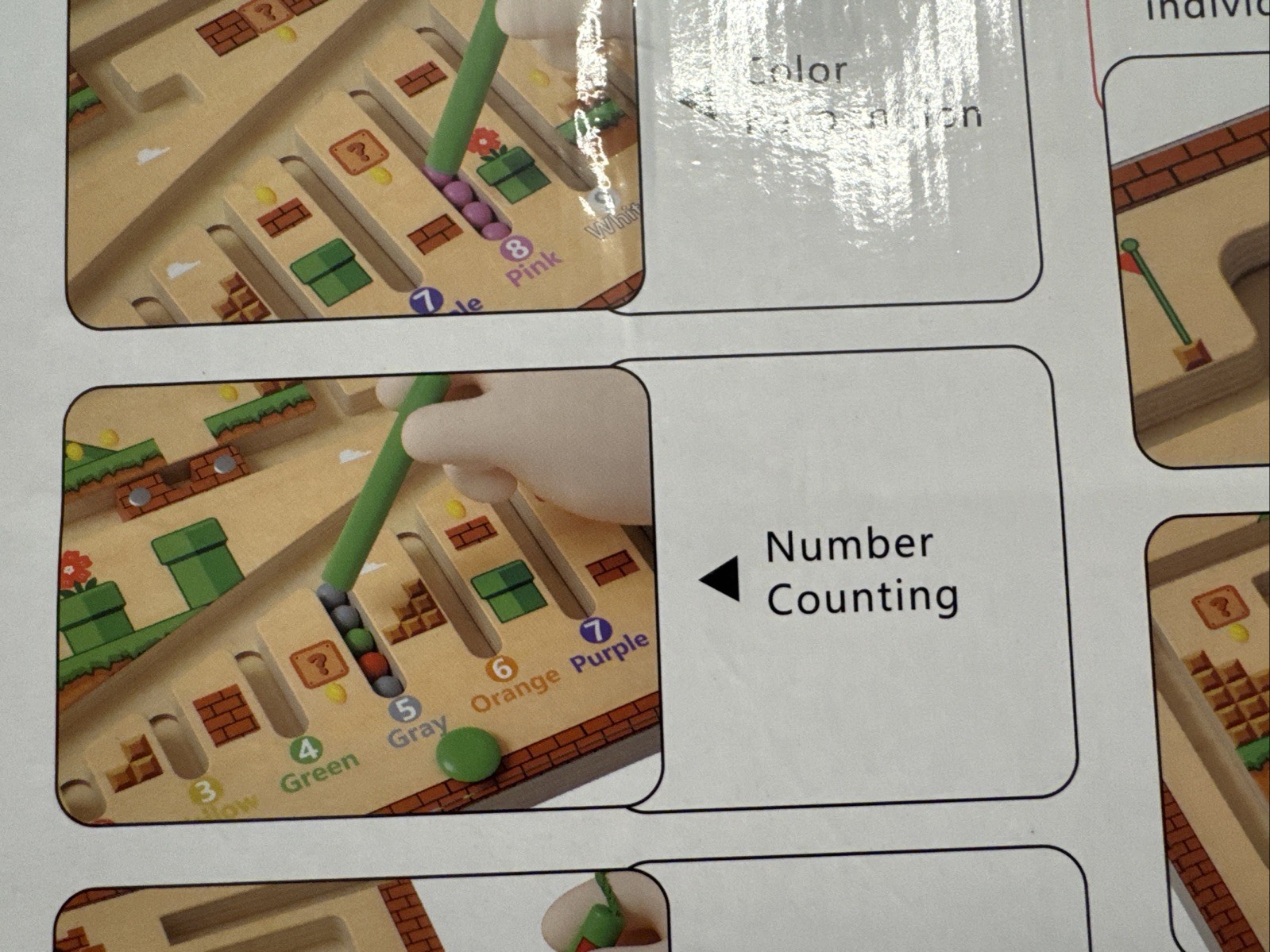 Magnet Counting Maze Color Recognition Number Counting Ages 3+ #9085
