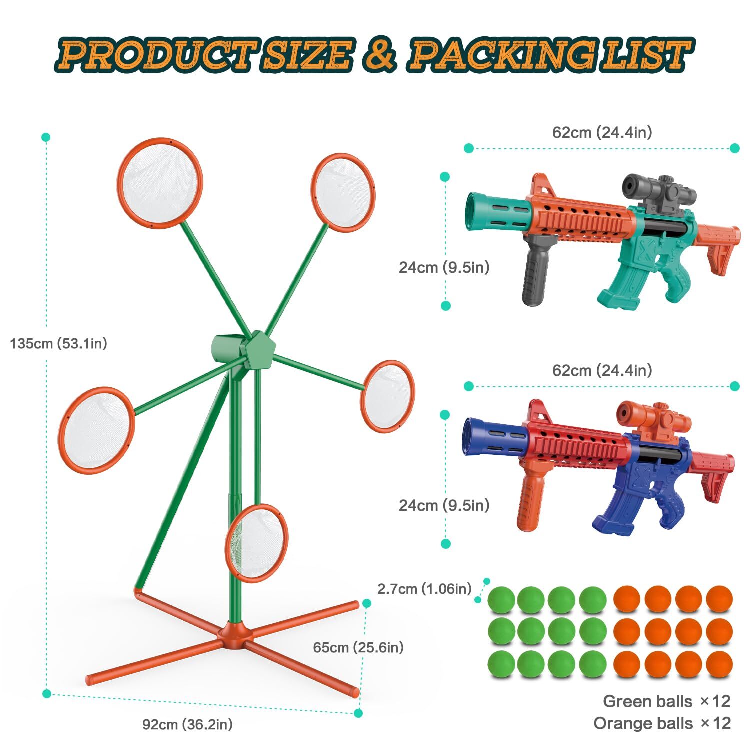 Shooting Games Toys for Age 5 6 7 8 9 10+ Year Old Boys, Kids Toy Sports &
