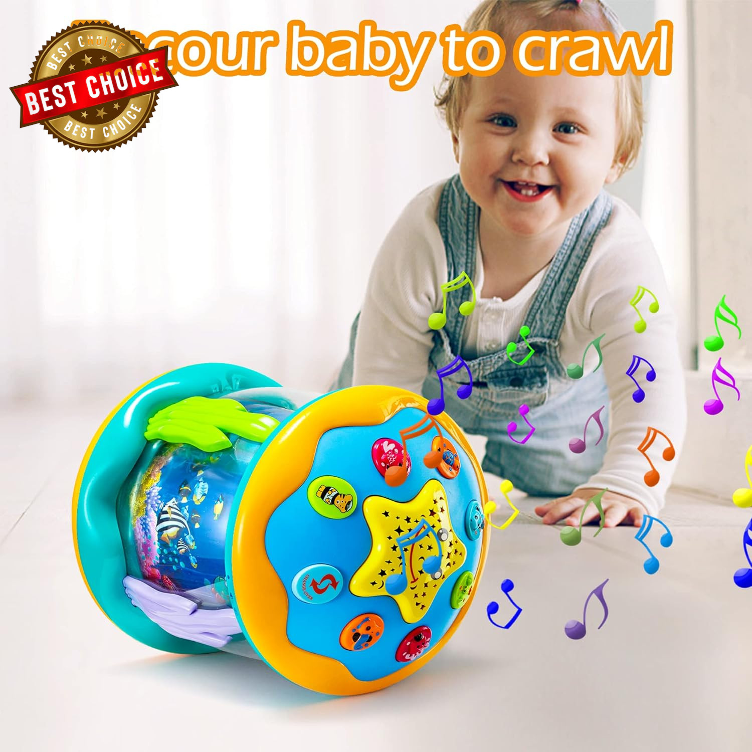 Baby Toys 6 to 12 Months Musical Light up Tummy Time Infant Toys 3-6 7 8 9 12-18