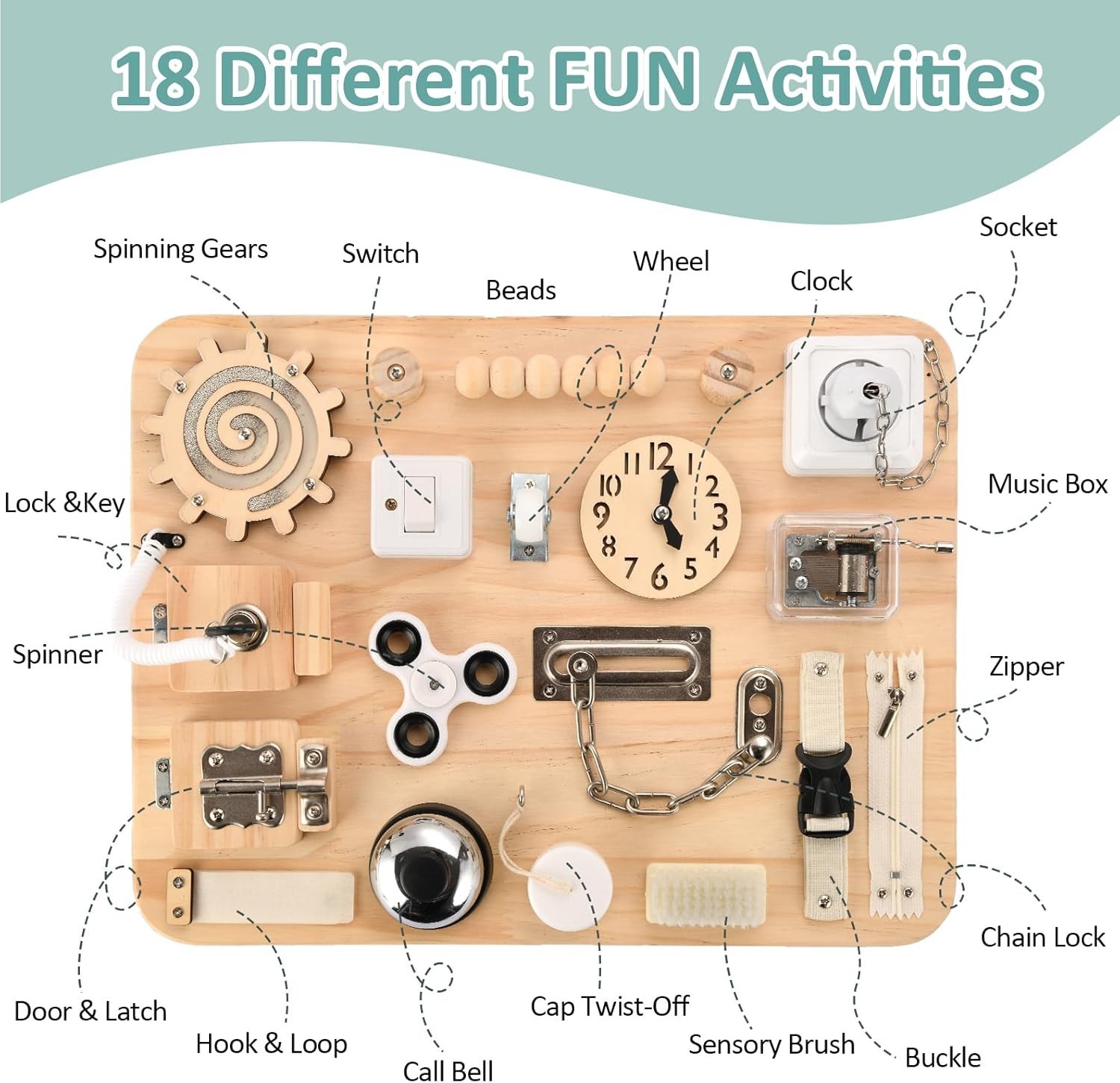 Sensory Activity Board for Fine Motor Skills