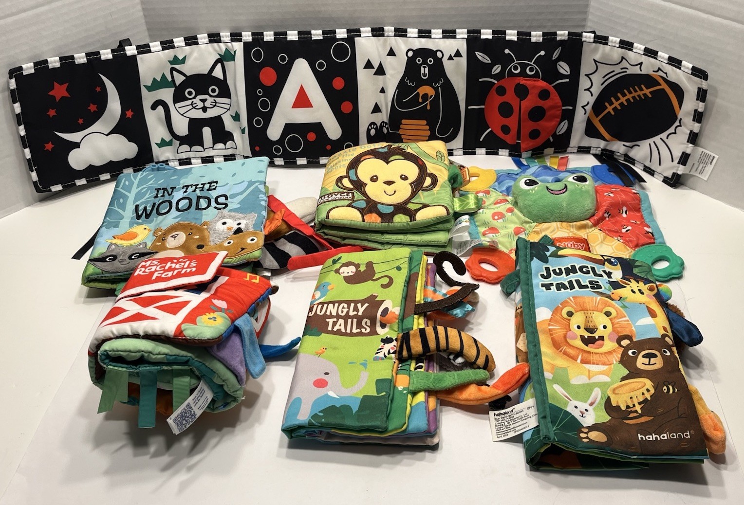 Soft Cloth Baby Books & Toys Lot Of 7 Ms. Rachel, Jungly Tails , In The Woods