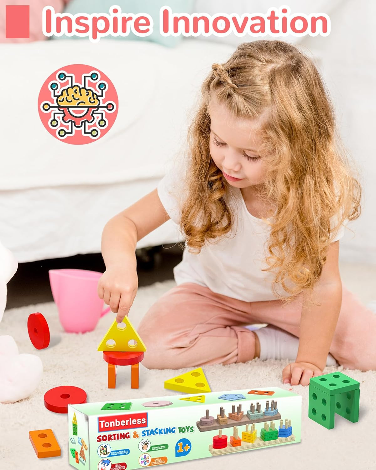Montessori Toys for 1 2 3 Year Old Boy Girl, Toys for Ages 2-4 Toddlers Kids Bab