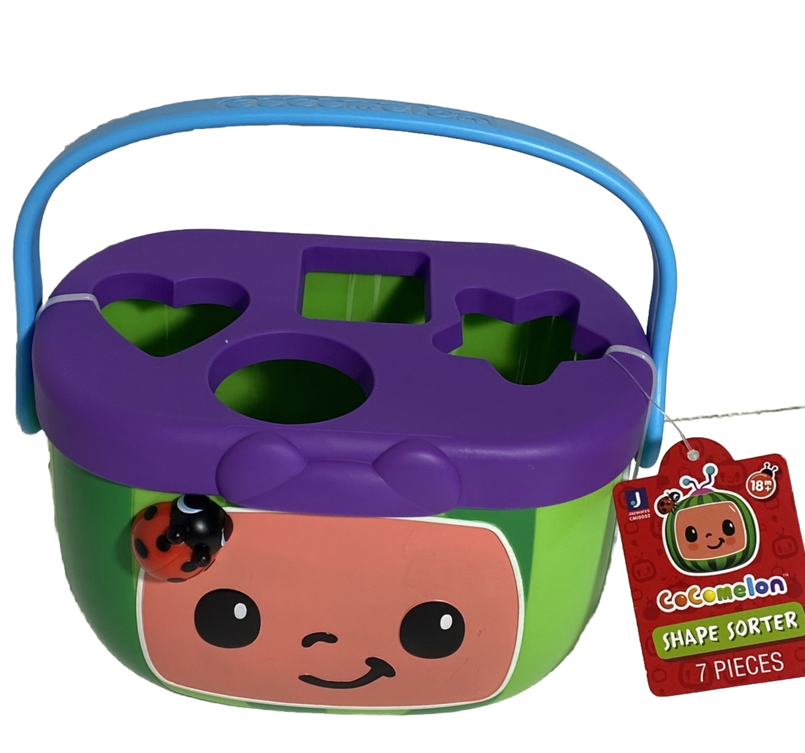 CoComelon 7 Piece Shape Sorter Shapes Favorite Characters Toys for Kids NWT