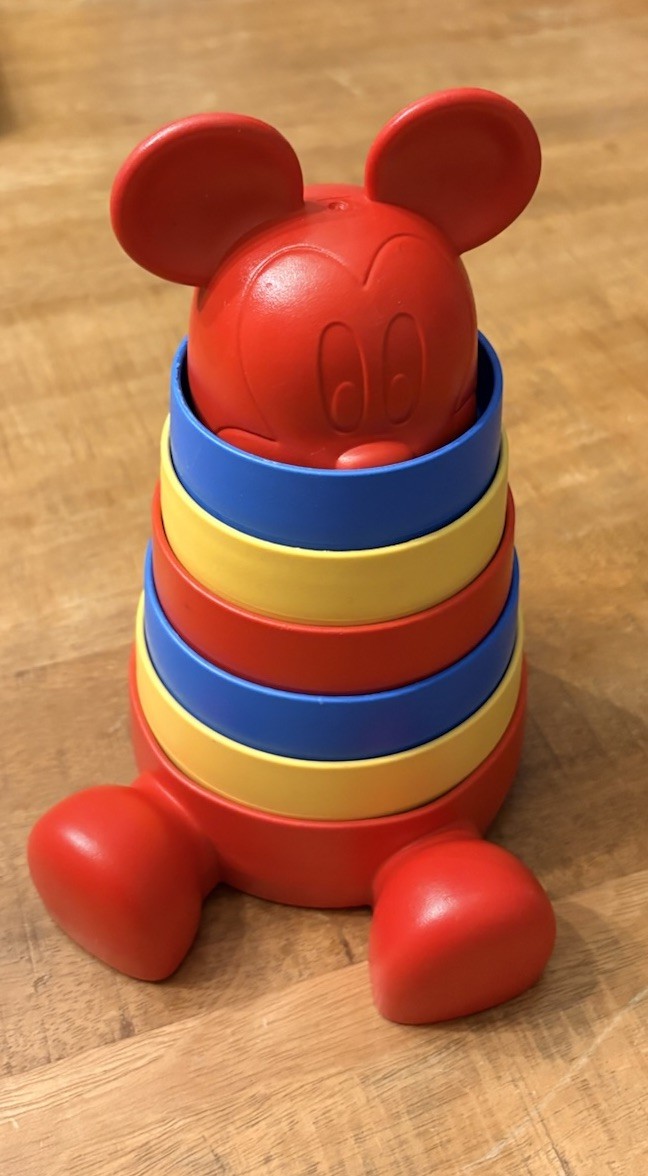 Disney Toy Stacker Mickey Mouse Baby Colorful Learning Development 6 Months +