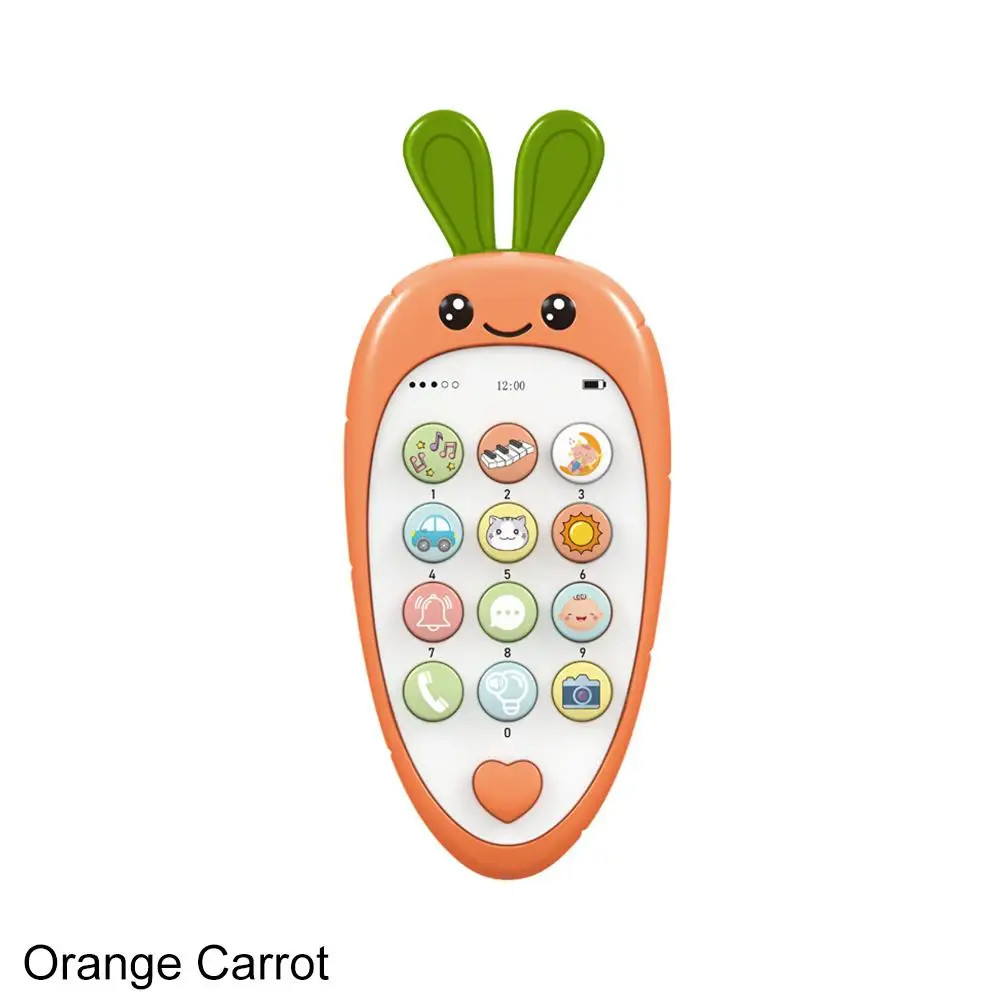 Baby Phone Toys Bilingual Telephone Teether Music Voice Toy Early Educational Le