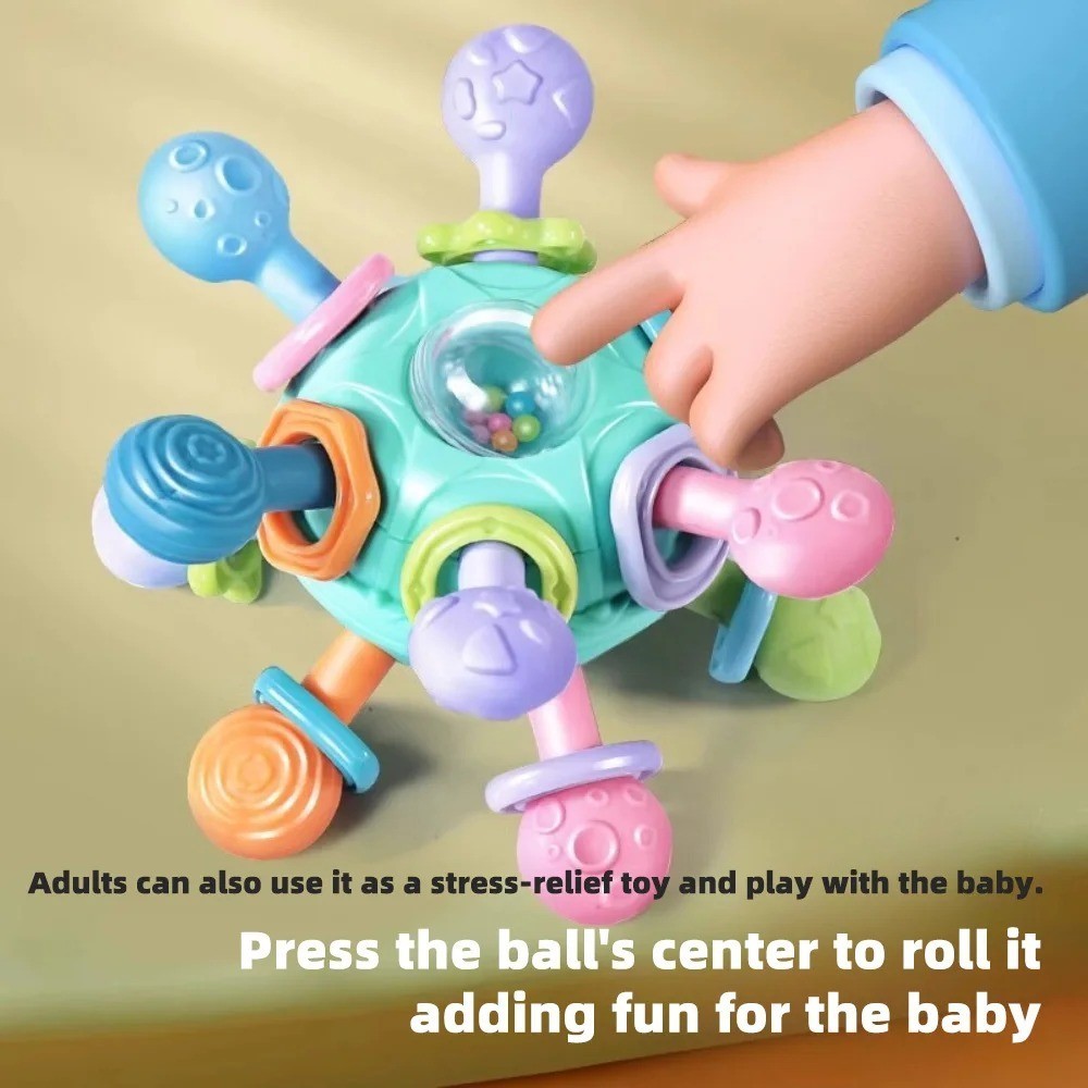Baby Sensory Toys For 0-6 6-12 Months Food Grade Teething Toy Gift For Boys Girl