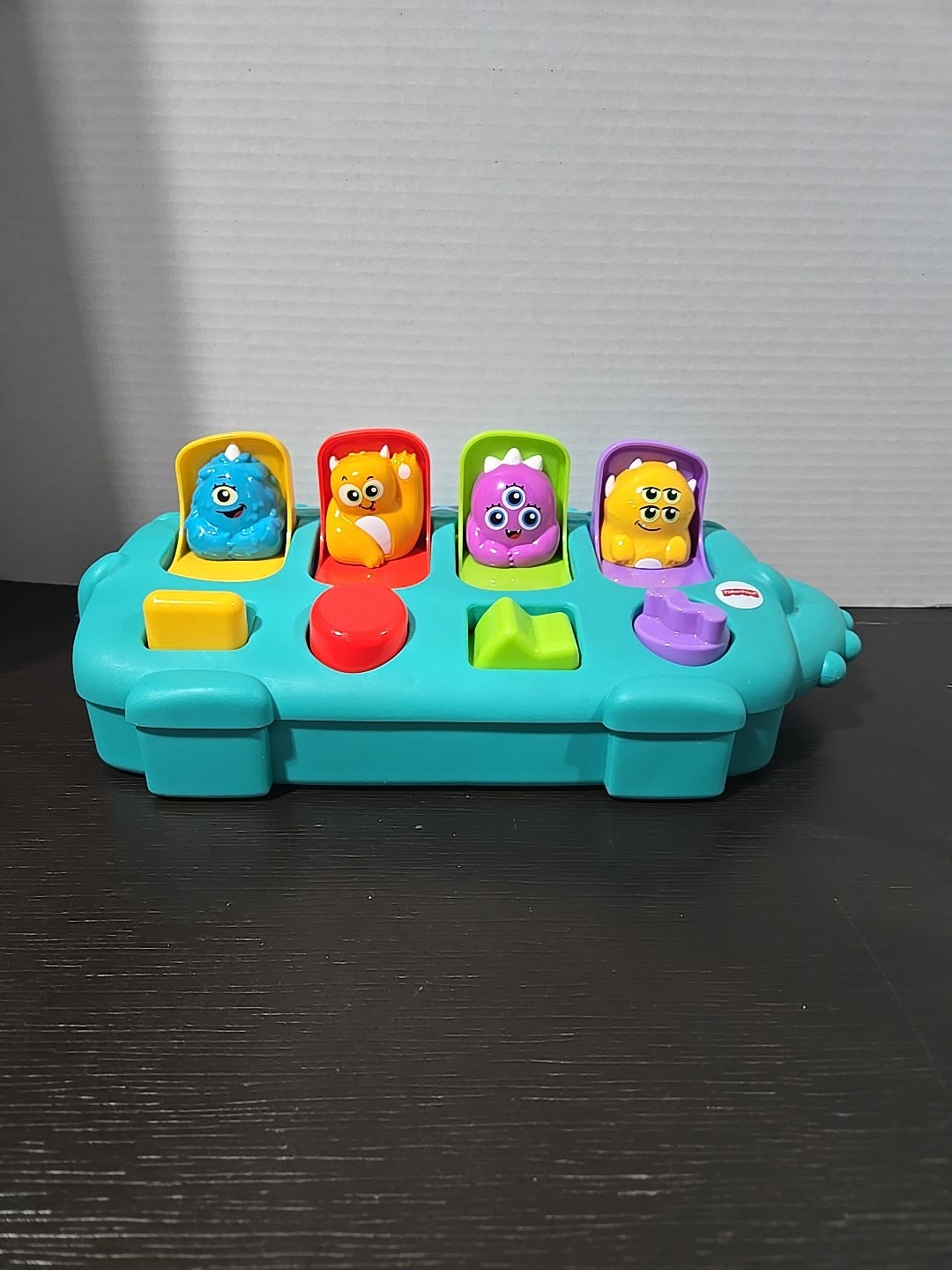2017 Fisher Price Monster Pop-Up Activity Toy Teal Multicolor Baby Toddler