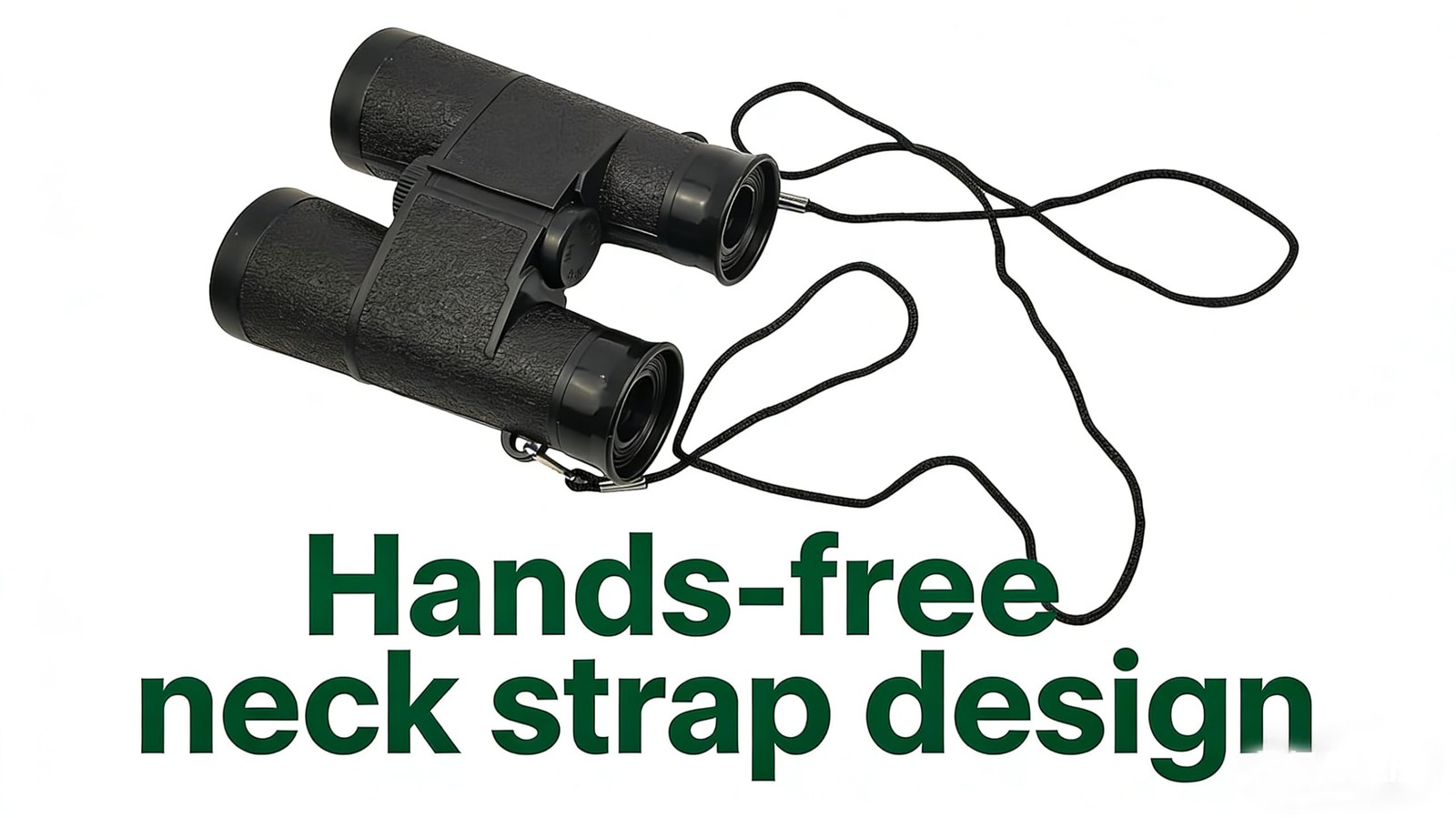 Toy Binoculars with Neck String, Camping Birthday Party normal, black