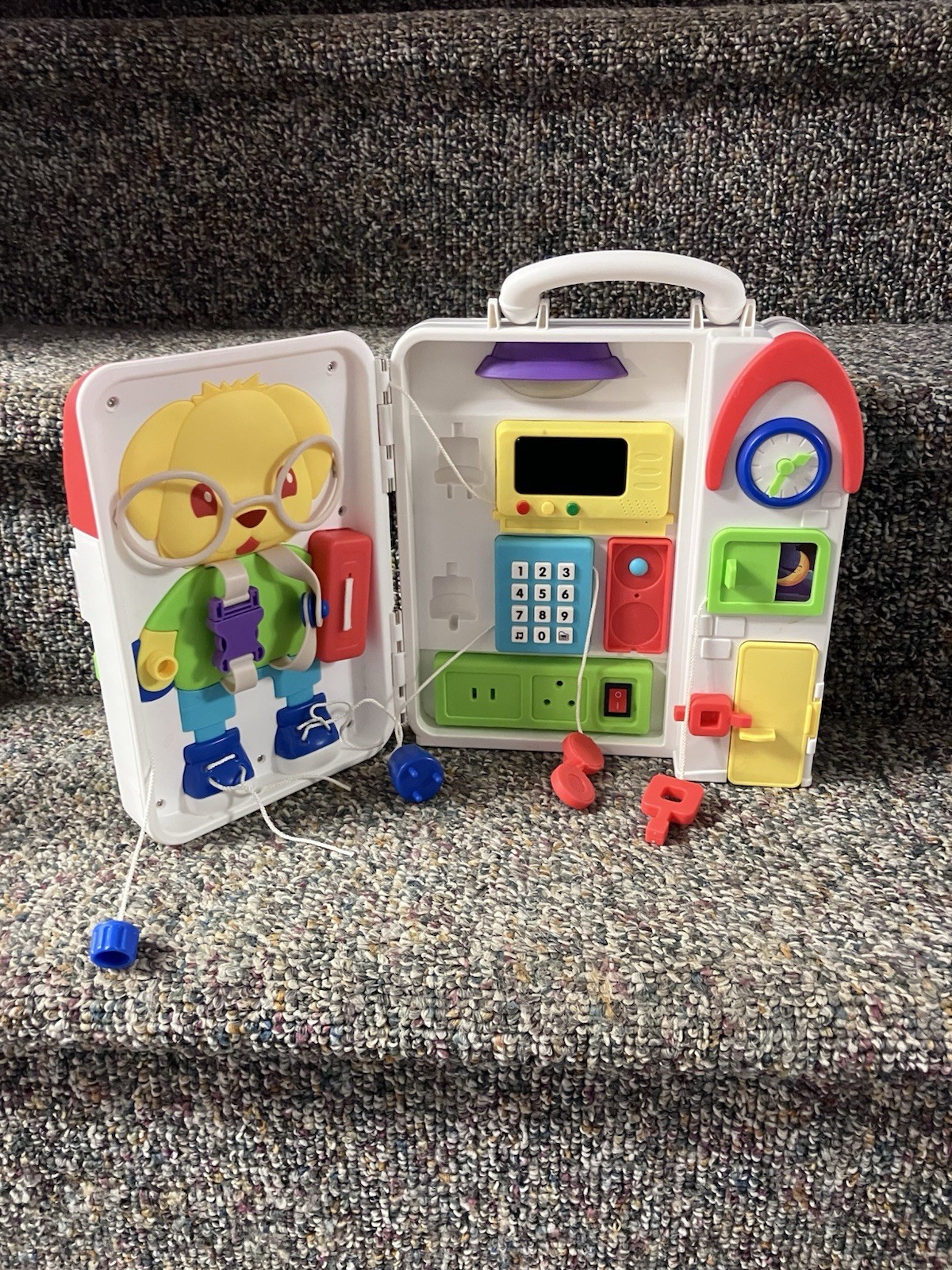 Montessori BUSY BOARD 1-4 Year Musical Toy Bilingual Learning Educational System