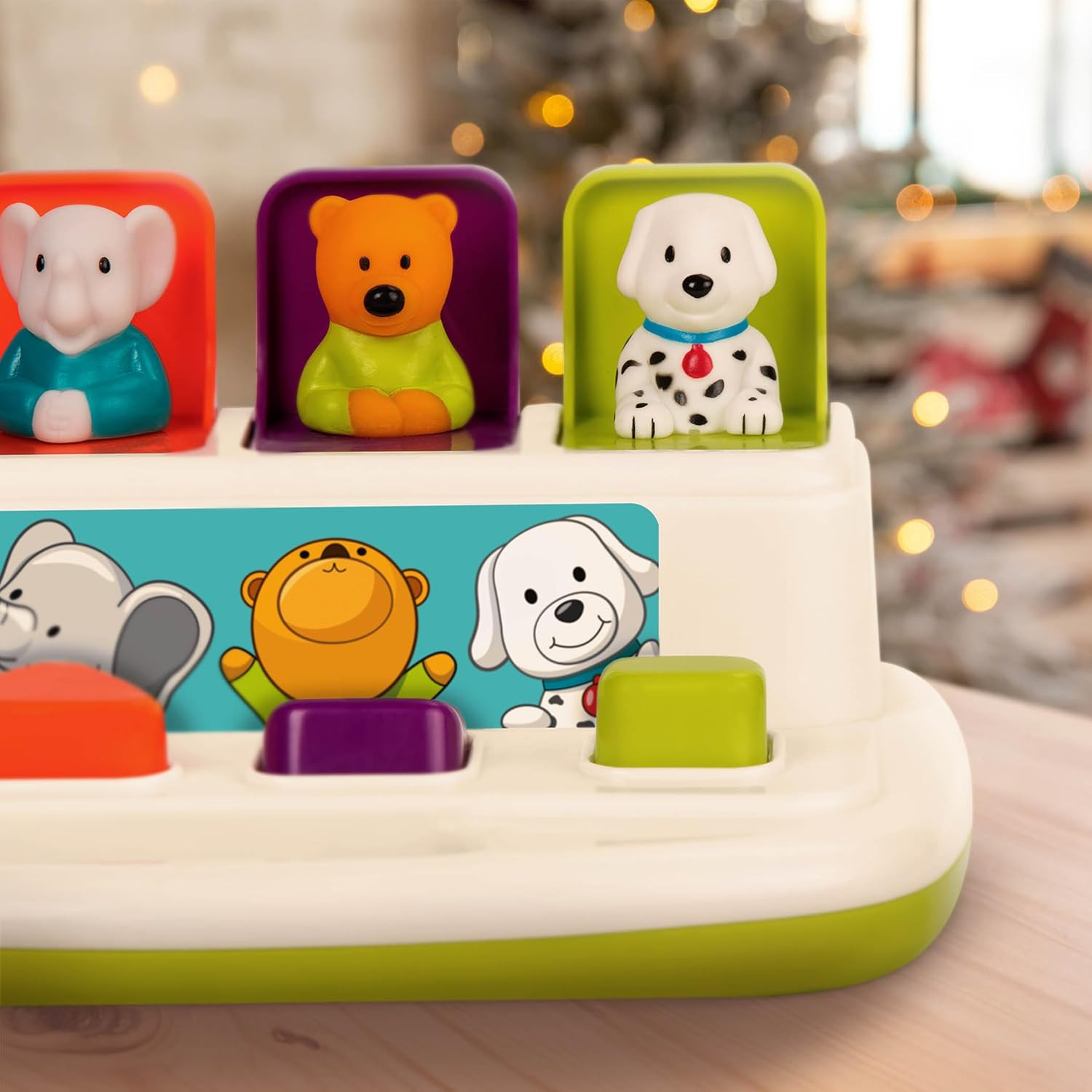 Pop-Up Pals Cause-and-Effect Developmental Toy Color Sorting Buttons 18+ Months
