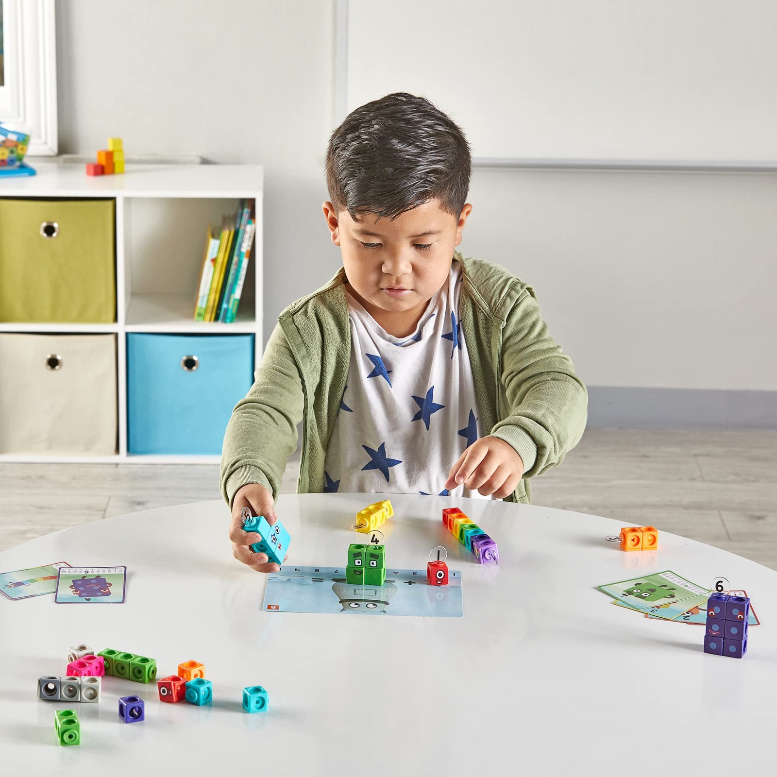MathLink Cubes Numberblocks 110 Activity Set, 30 Preschool Learning Activitie…