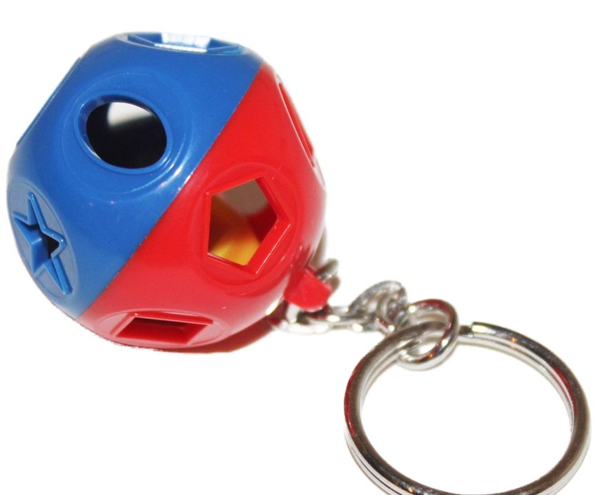 TUPPERWARE Shape O Ball Kids Hand Eye Coordination Learning TOY w/FREE KEYCHAIN