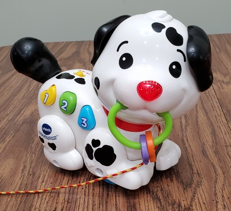 Cute Adorable Singing Talking Barking Vtech Pull & Sing Toy Puppy 6-36 Mos #5028