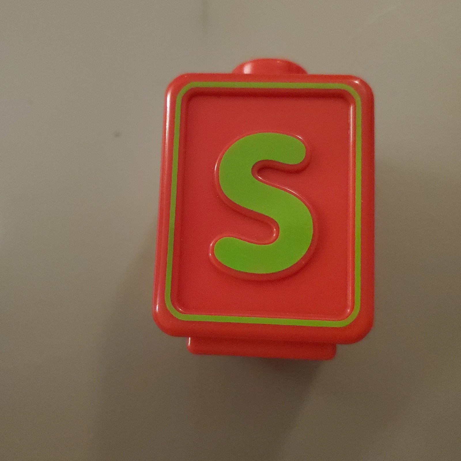 VTech Alphabet Activity Cube Replacement 2 Sided F S Yellow Red Letter Block