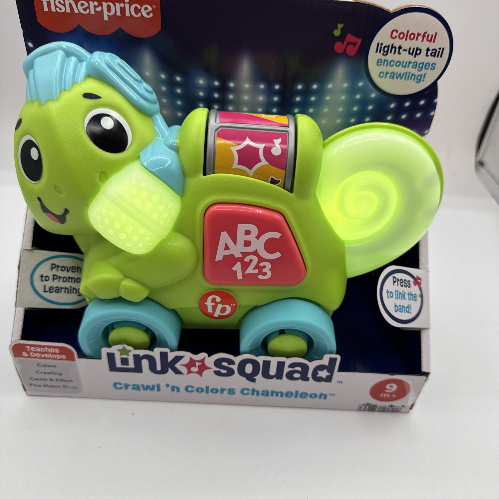 Fisher Price Link Squad Crawl n Colors Chameleon Interactive Learning Toy