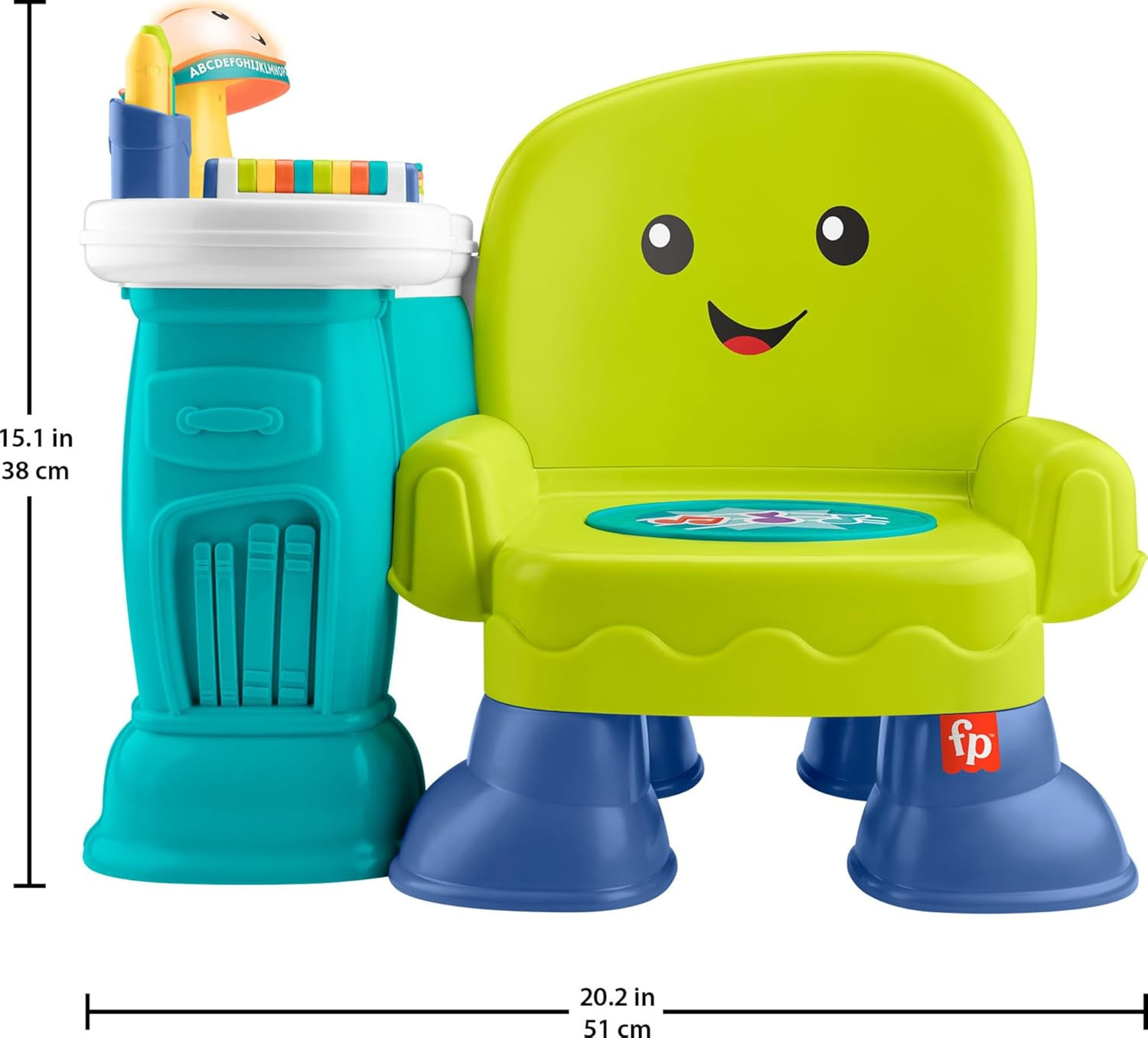 Toddler Toy Laugh & Learn Song & Story Learning Chair with Music Lights & Act…