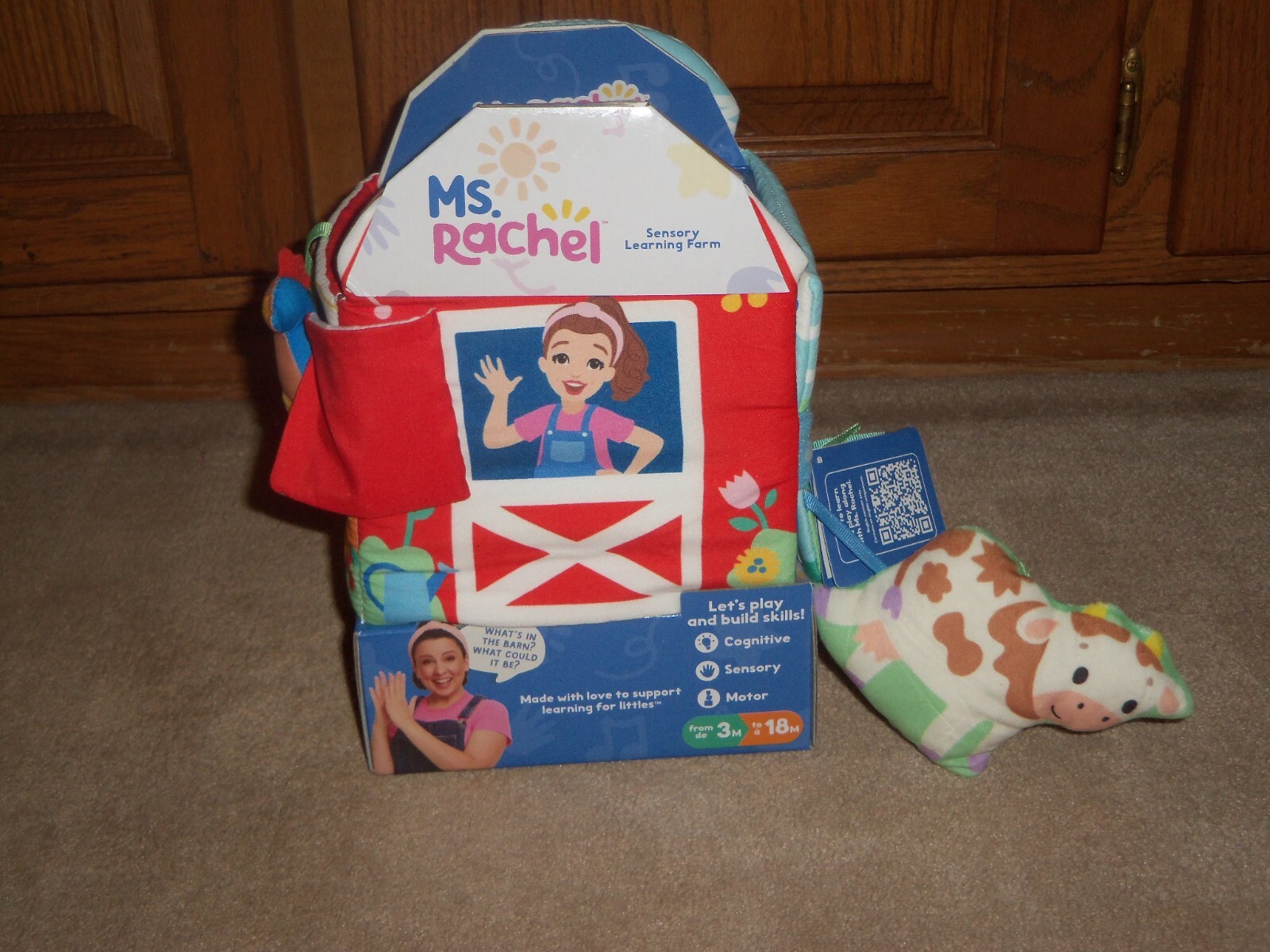 NEW, Ms. Rachel SENSORY LEARNING FARM TOY, 3M+