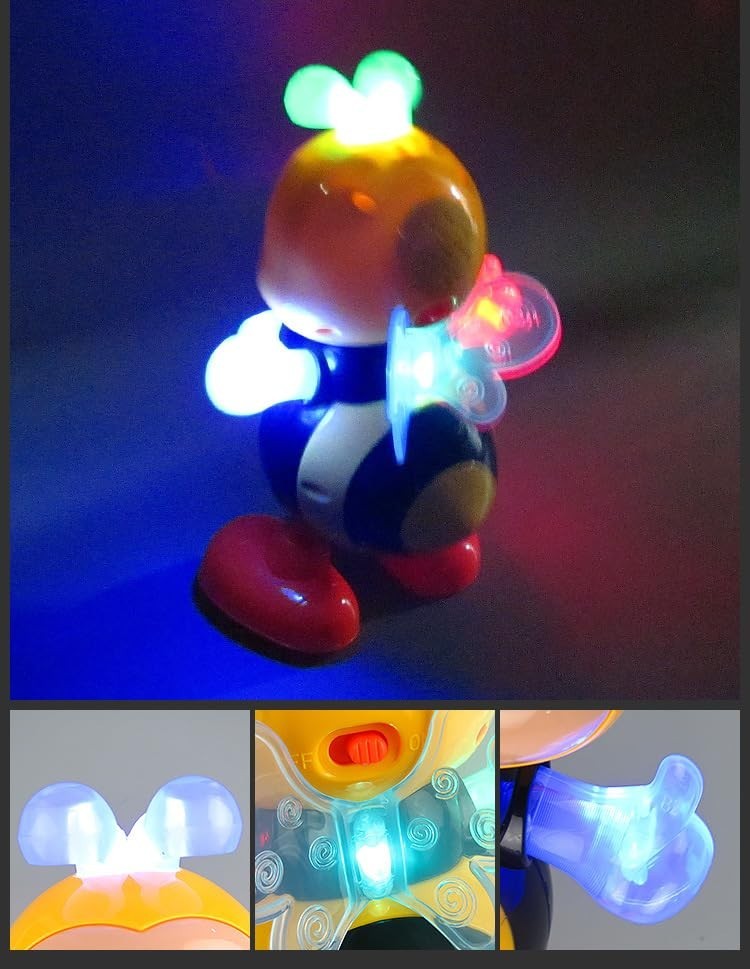 Dancing Bee Toy with Music & LED Lights – Juguete de Abeja Bailarina con Sonidos