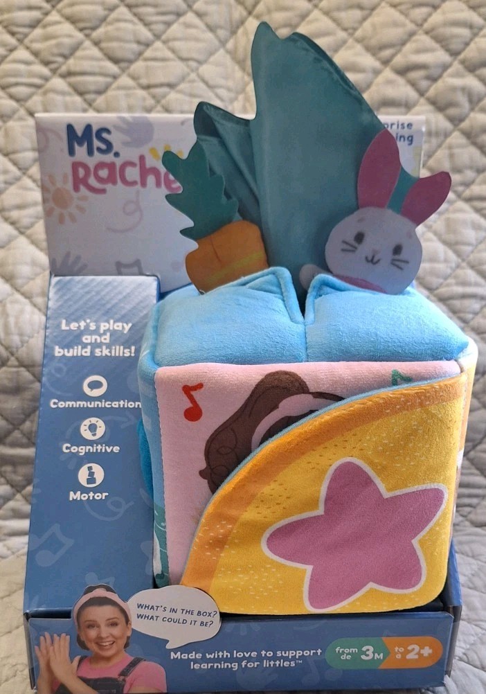 NEW Ms. Rachel Official Surprise Learning Box with Stuffed Animals