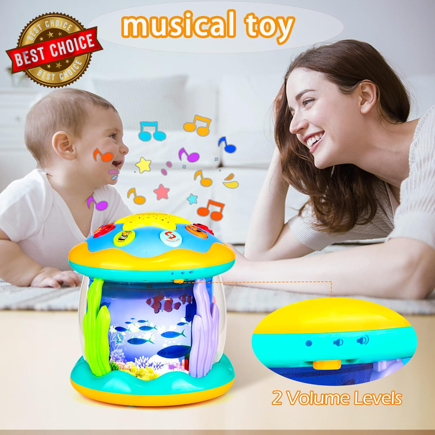 Baby Toys 6 to 12 Months Musical Light up Tummy Time Infant Toys 3-6 7 8 9 12-18