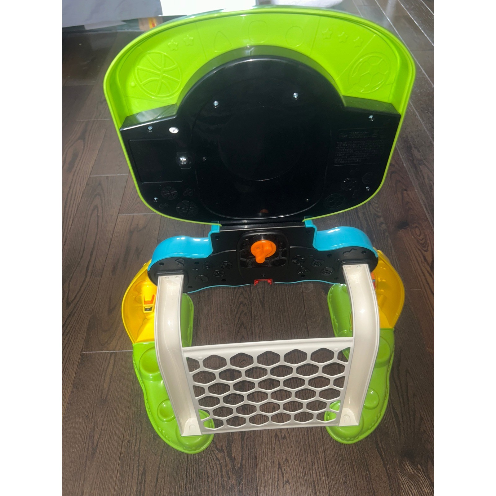 VTech Count & Win Sports Center Toddler Basketball Soccer Goal Toy Green Yellow
