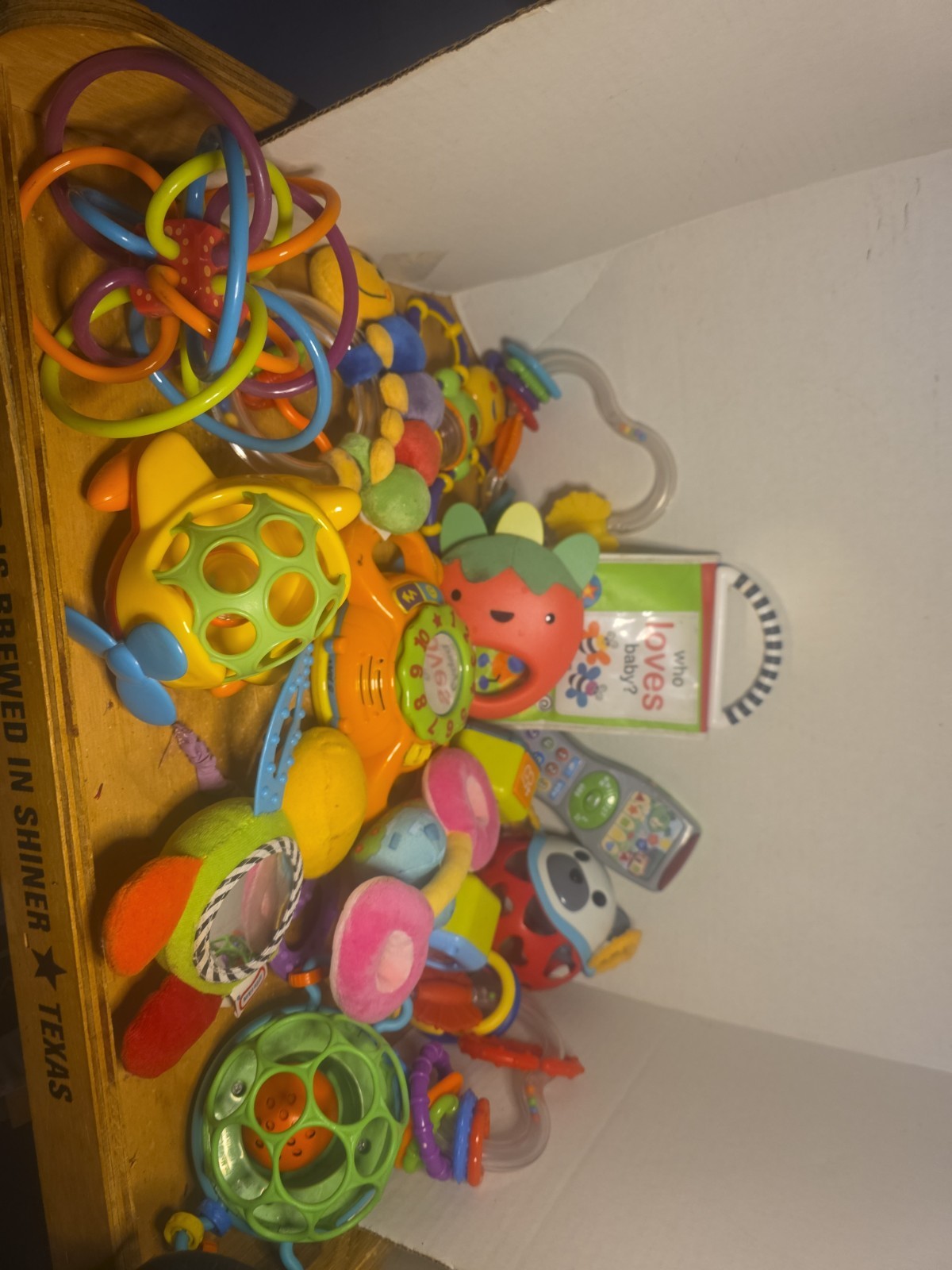 Large Lot Of 15 Developmental Baby Toys Teethers Rattles Sensory, Interactive