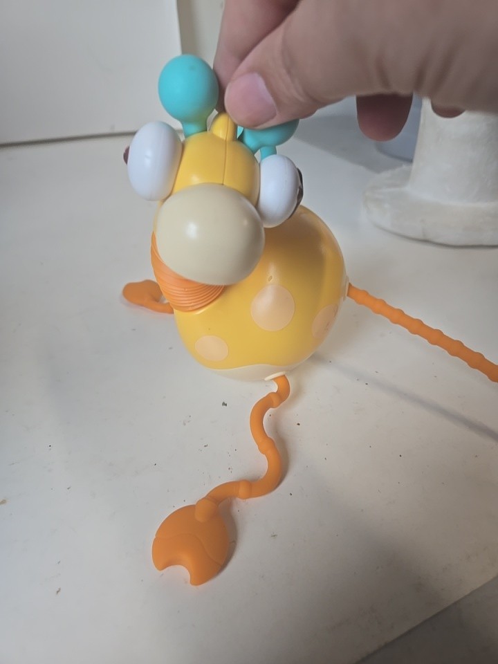 VATOS Accordion Neck Giraffe Baby Plastic Sensory Activity Toy Dp