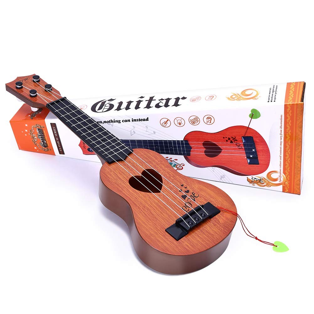 Kids Toy Classical Ukulele Guitar Musical Instrument, Brown