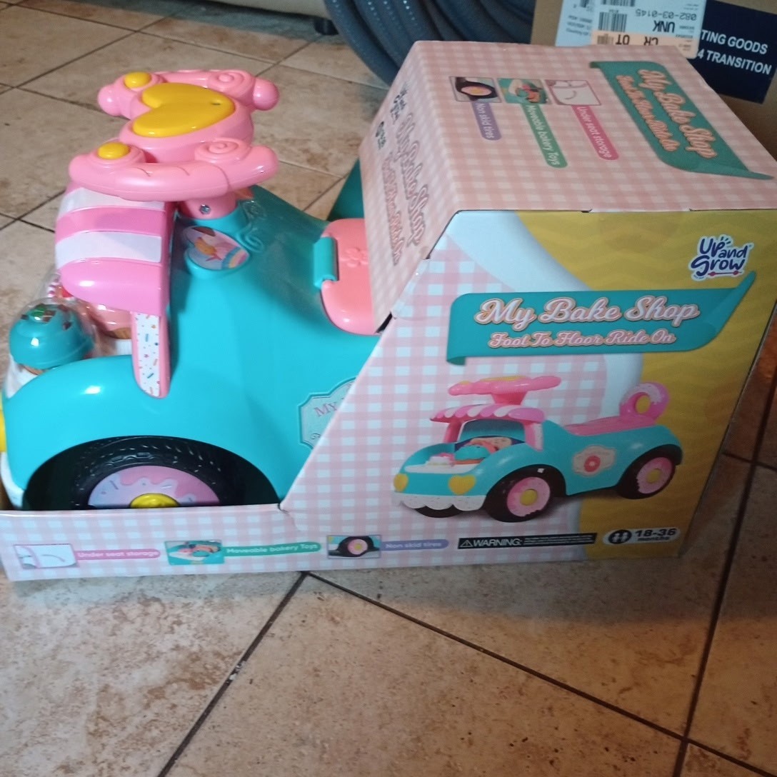 Up And Grow Foot 2 Floor Ride On Princess Vanity & My Bake Shop(Sold Separately)
