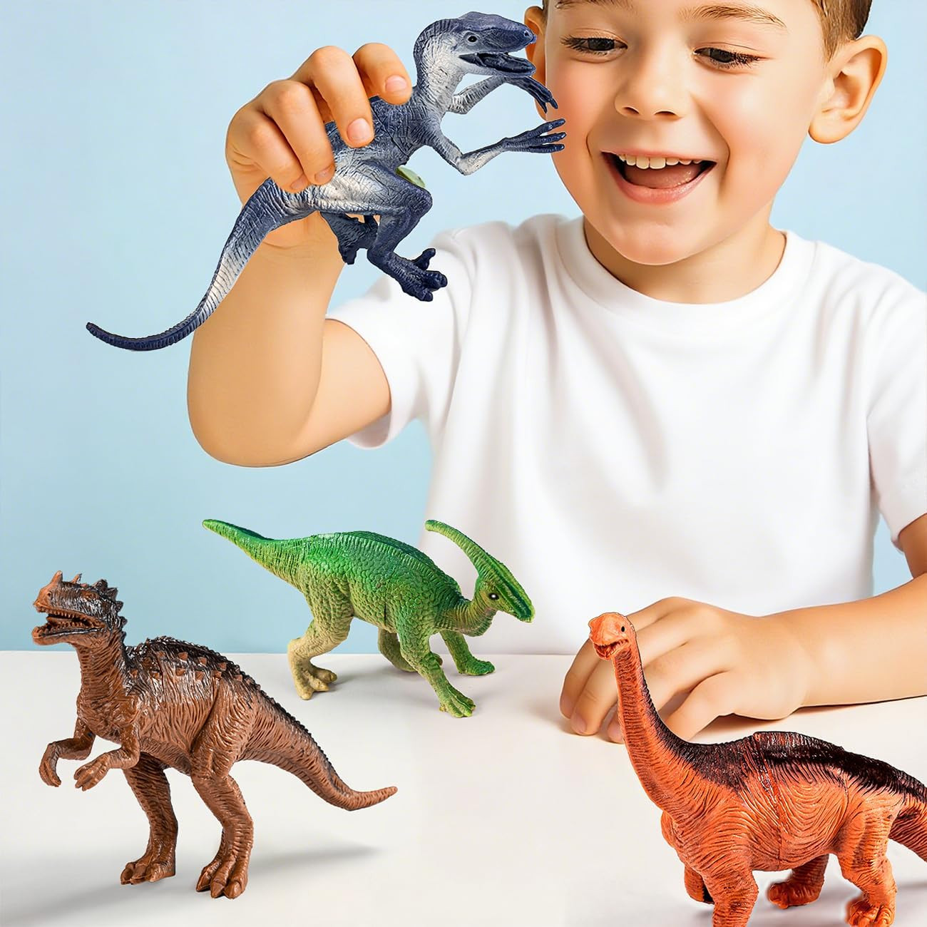 Dinosaur Toys for 3 4 5 Year Old Boys Gifts, 25 Pieces Dinosaurs Toys for Kids 3