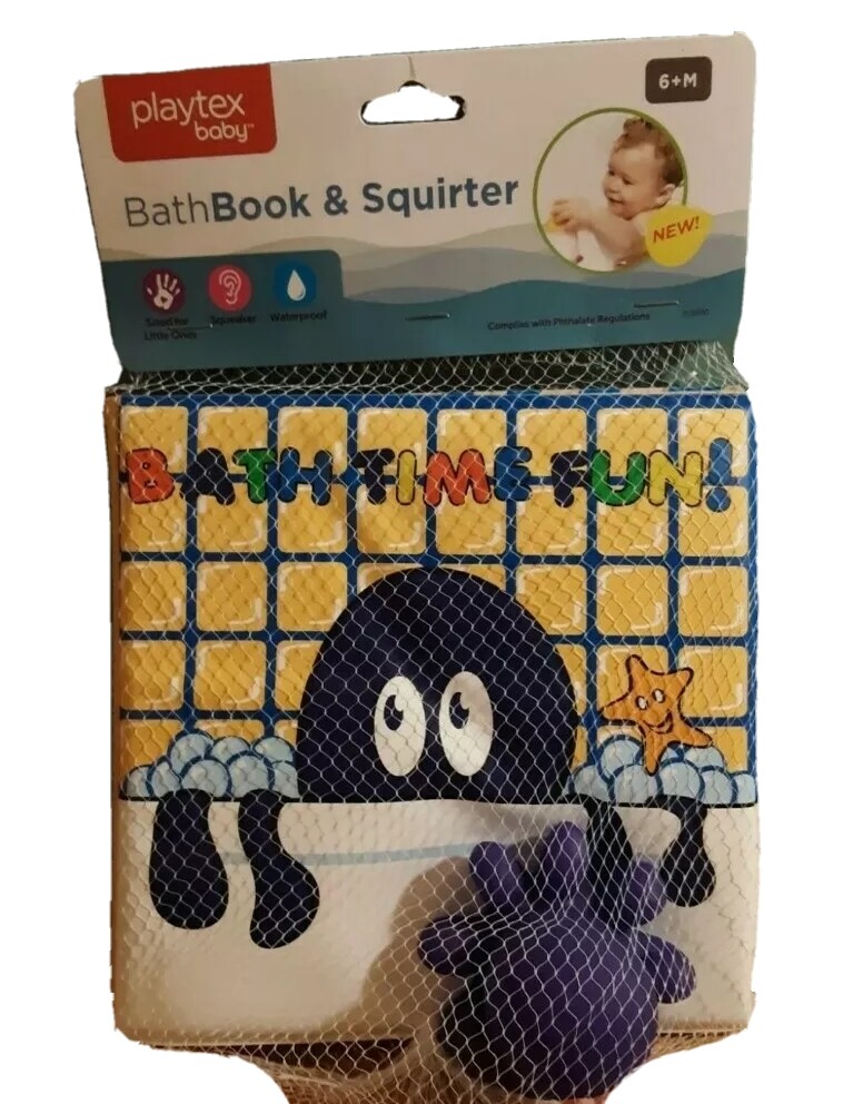 PLAYTEX BABY Bath Book & Squirter Super Cute free shipping 😍